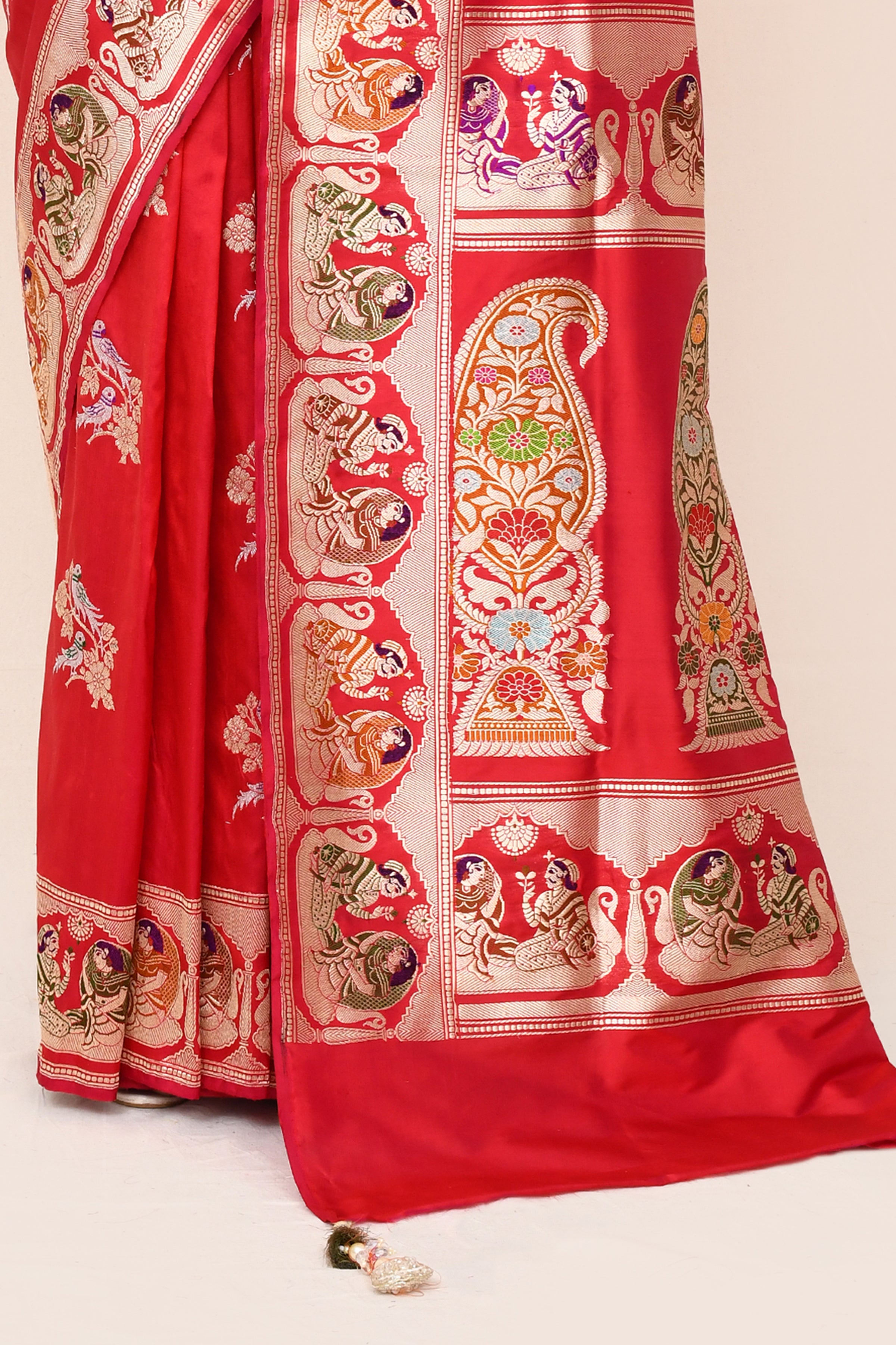 "VIRASAT 170" Pure Banarasi Silk Handloom Saree With Kadwa Booti