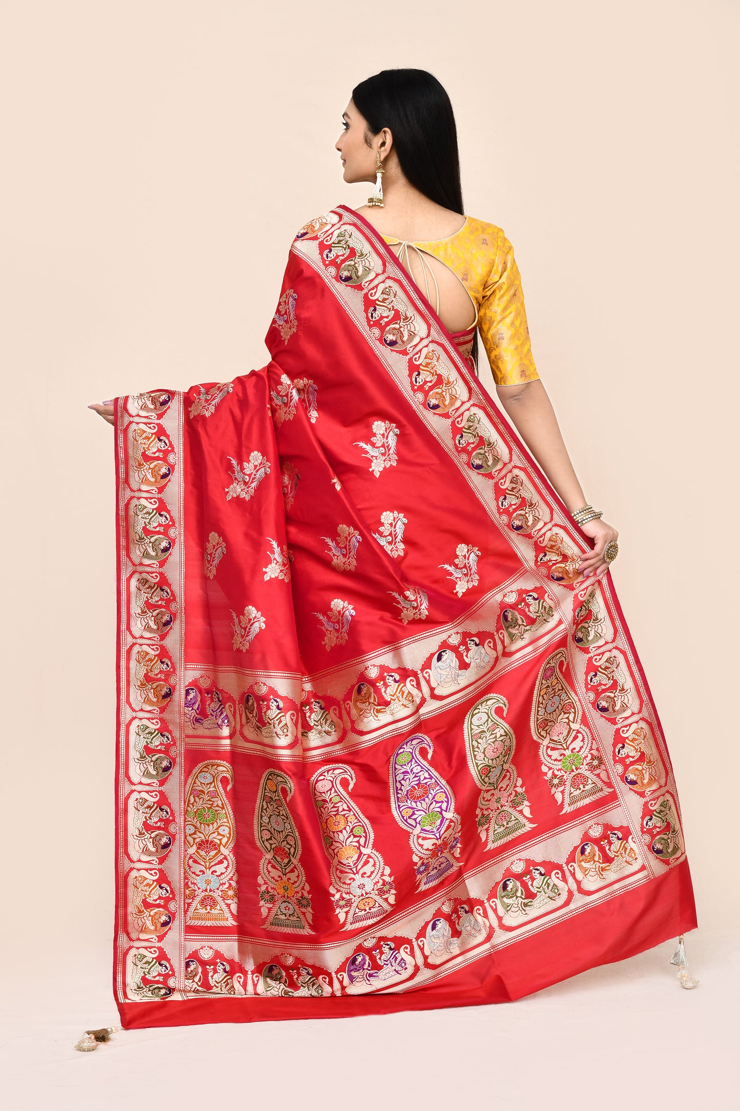 "VIRASAT 170" Pure Banarasi Silk Handloom Saree With Kadwa Booti