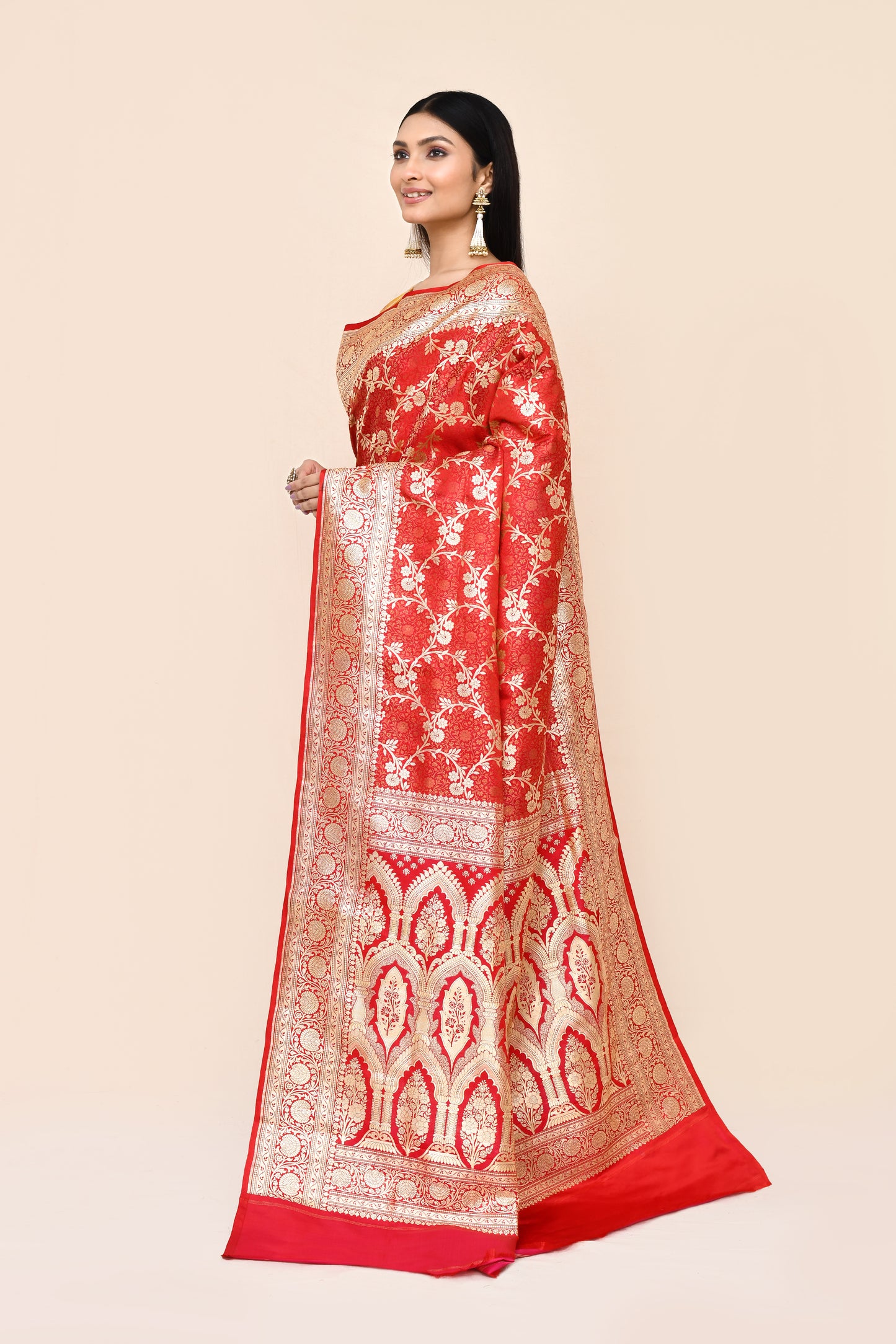 "VIRASAT 020" Pure Banaras Bridal Tanchui Silk Saree