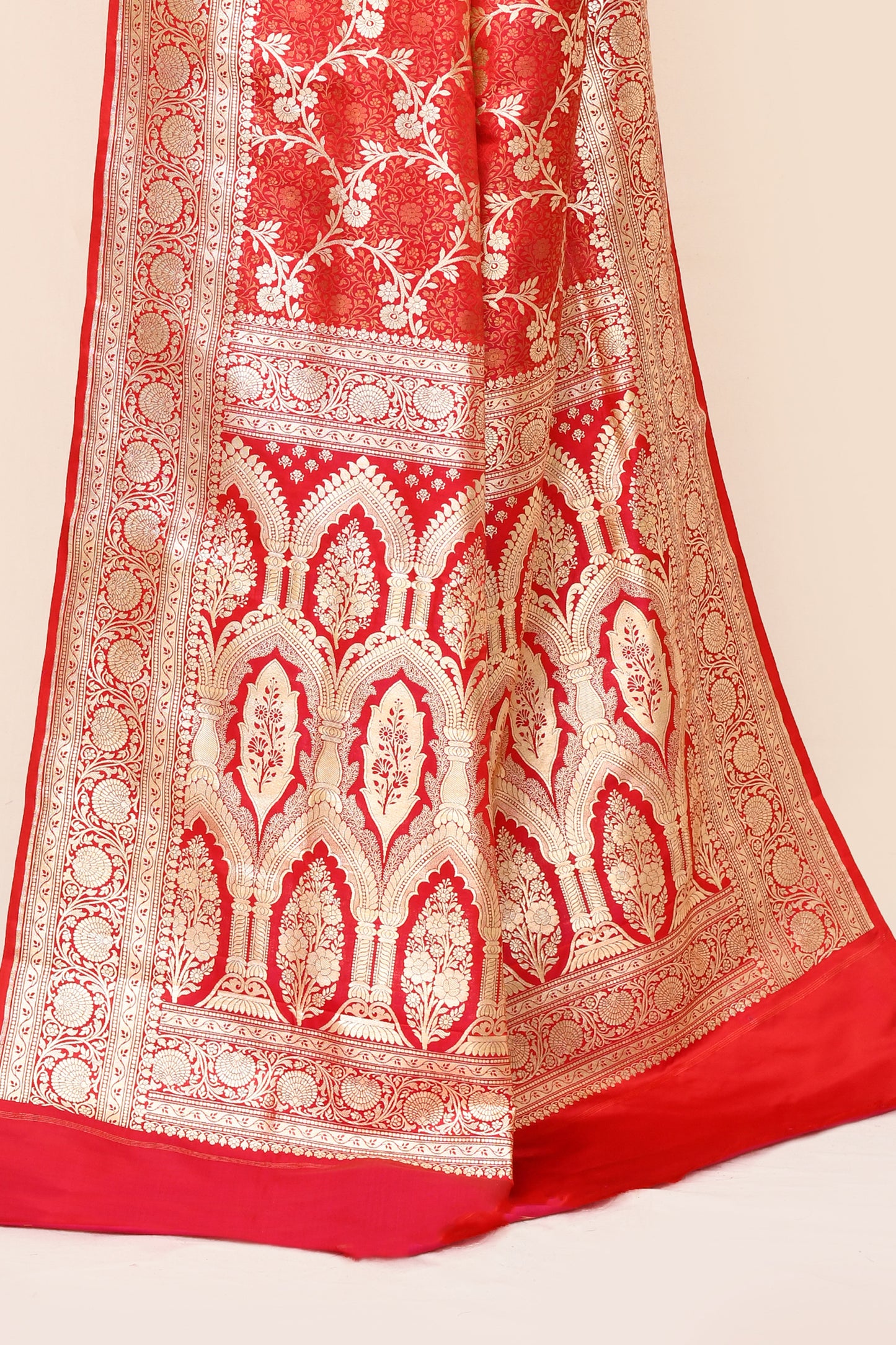 "VIRASAT 020" Pure Banaras Bridal Tanchui Silk Saree