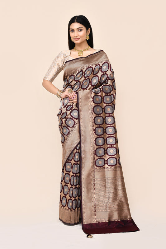 "VIRASAT 187" Pure Silk Handloom Saree