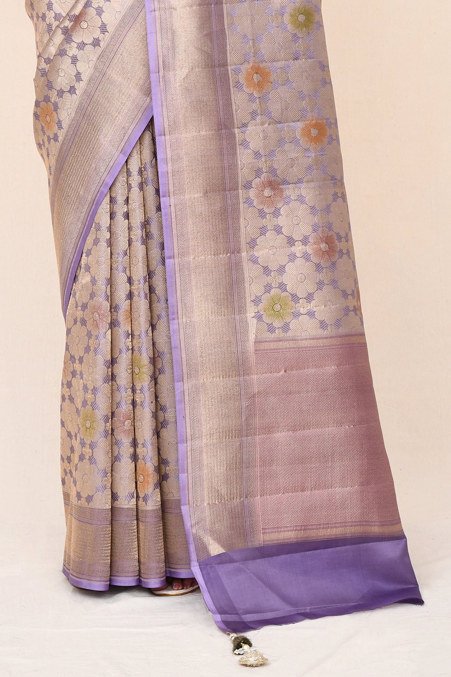 "virasat 201" Pure Katan Silk Saree