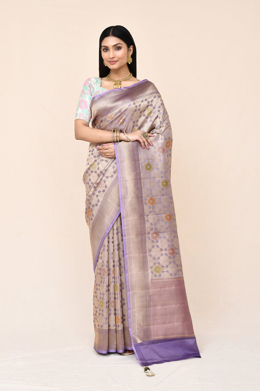 "virasat 201" Pure Katan Silk Saree