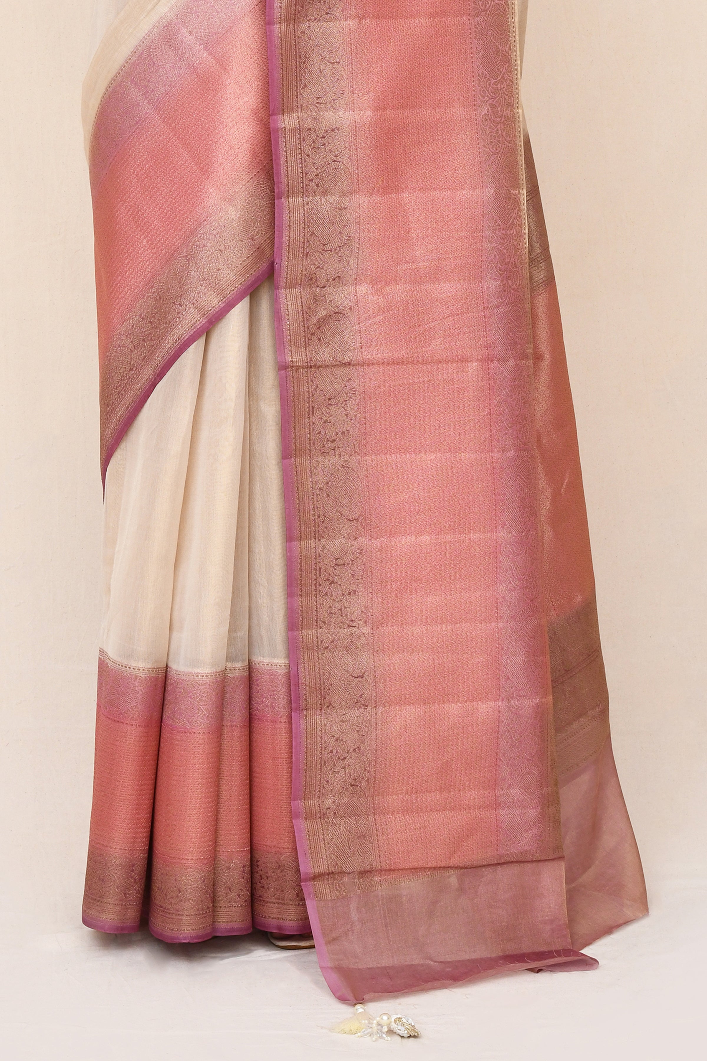 "SILK BANARAS 072" Pure Tissue Silk Saree