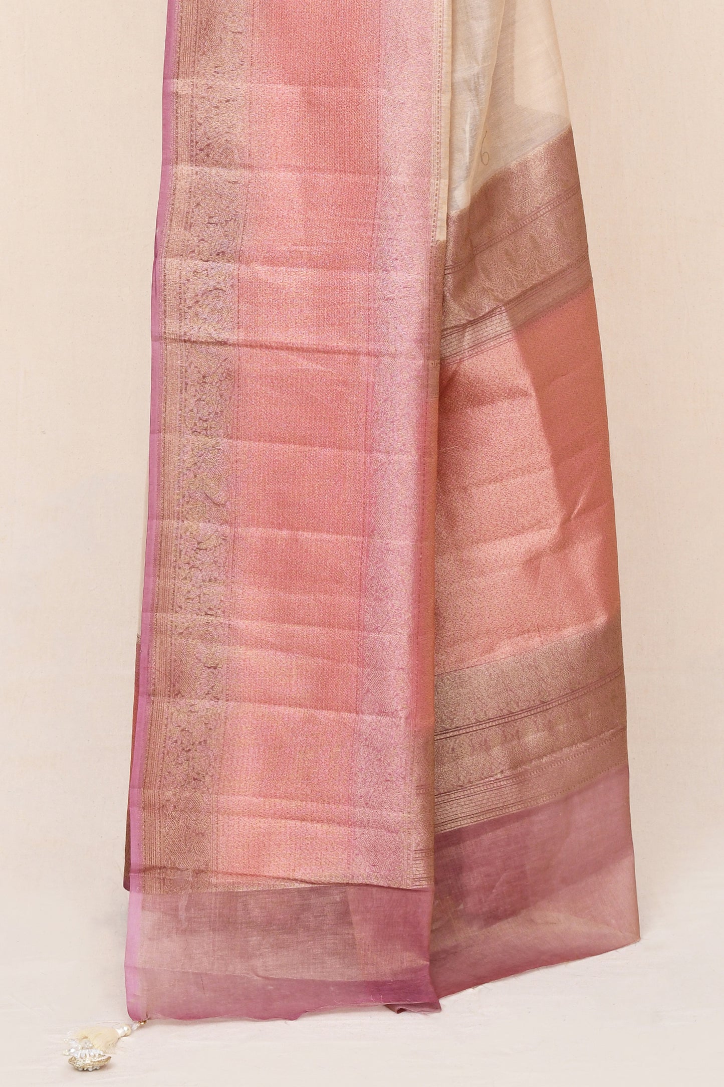 "SILK BANARAS 072" Pure Tissue Silk Saree