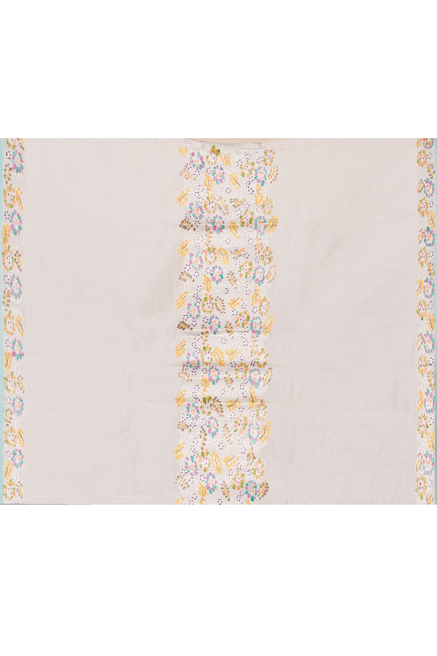 "SILK BANARAS 074" Pure Tissue Silk Center Design Saree