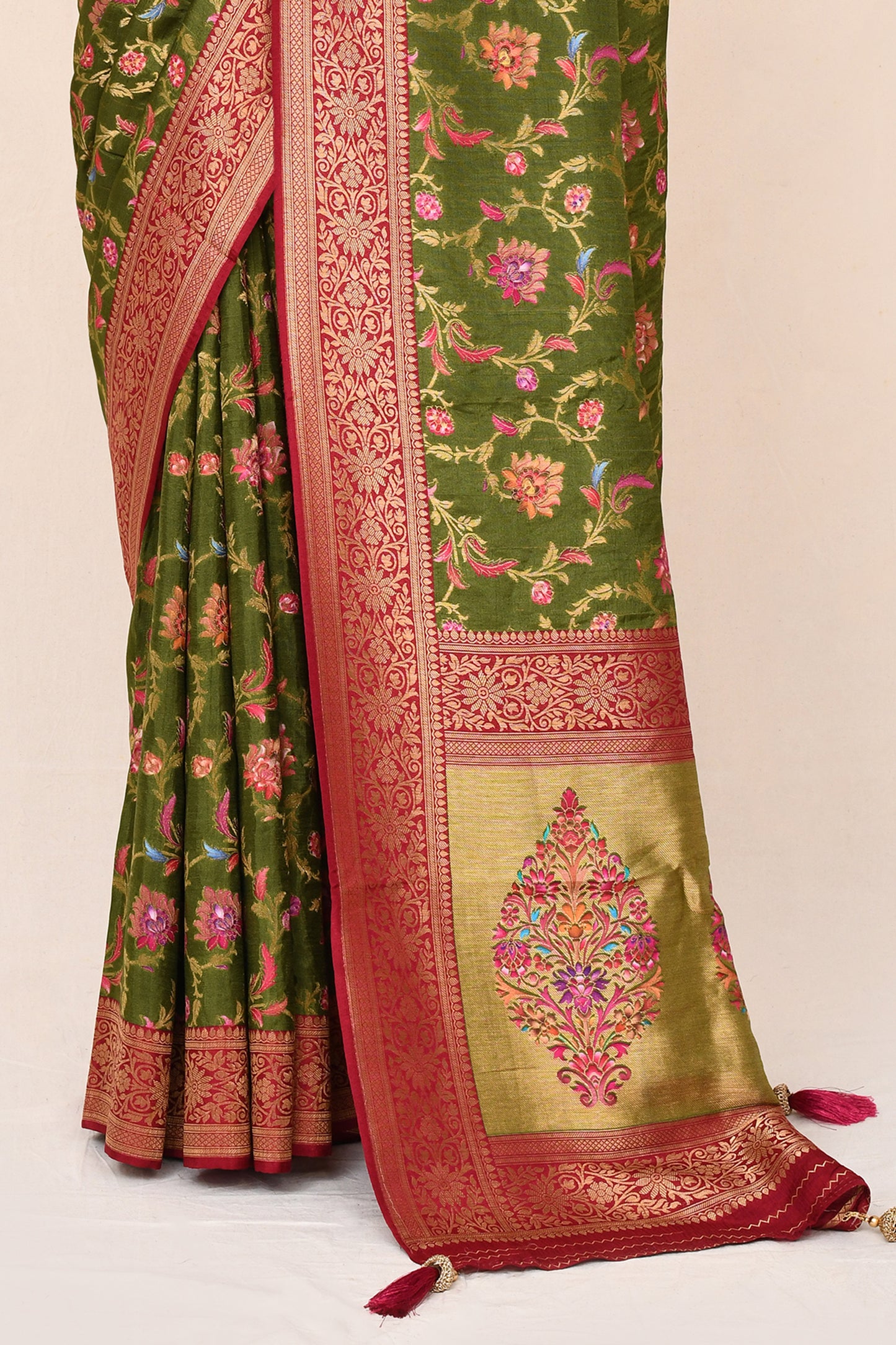 "WAAH BANARAS 022" Pashmina Banarasi Silk Saree