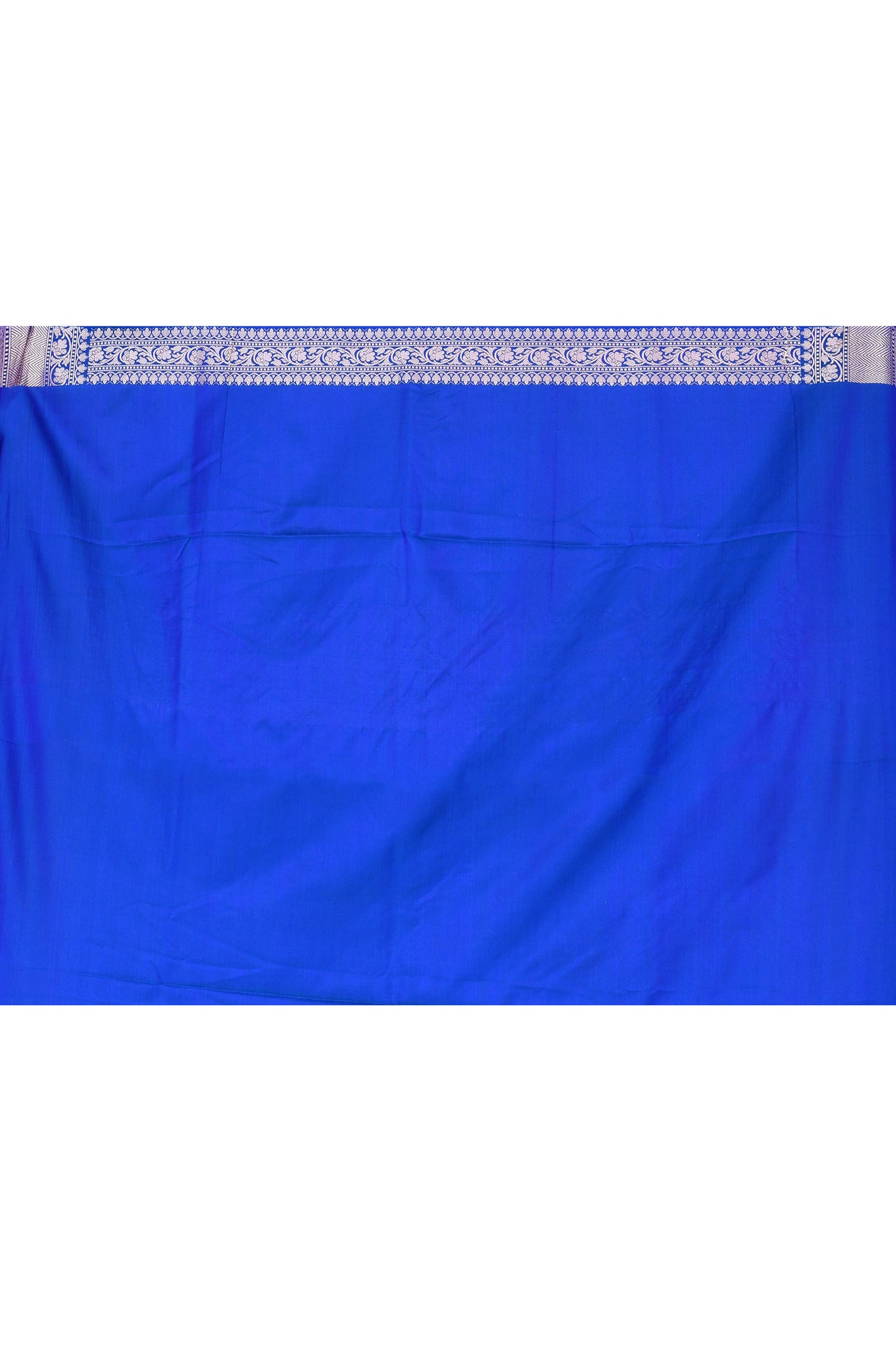 "Pavitra" Cobalt Blue Banarasi Silk Katan Saree