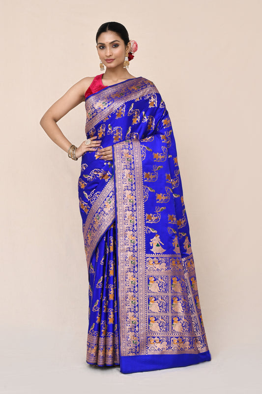 "WAAH BANARAS 039" Pure Banarasi Silk Saree