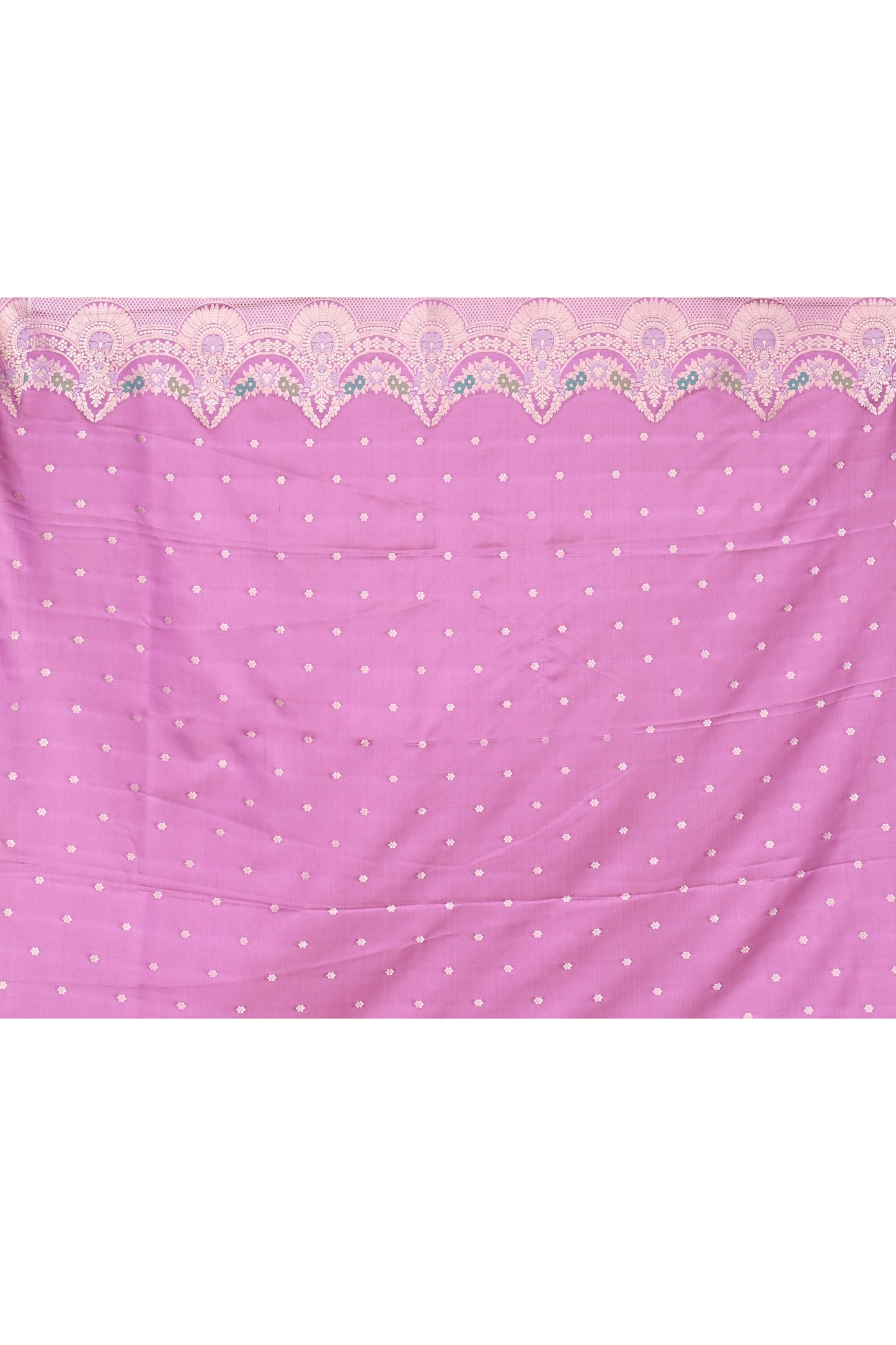 "WAAH BANARAS 042" Lavender Banarasi Katan Silk Saree