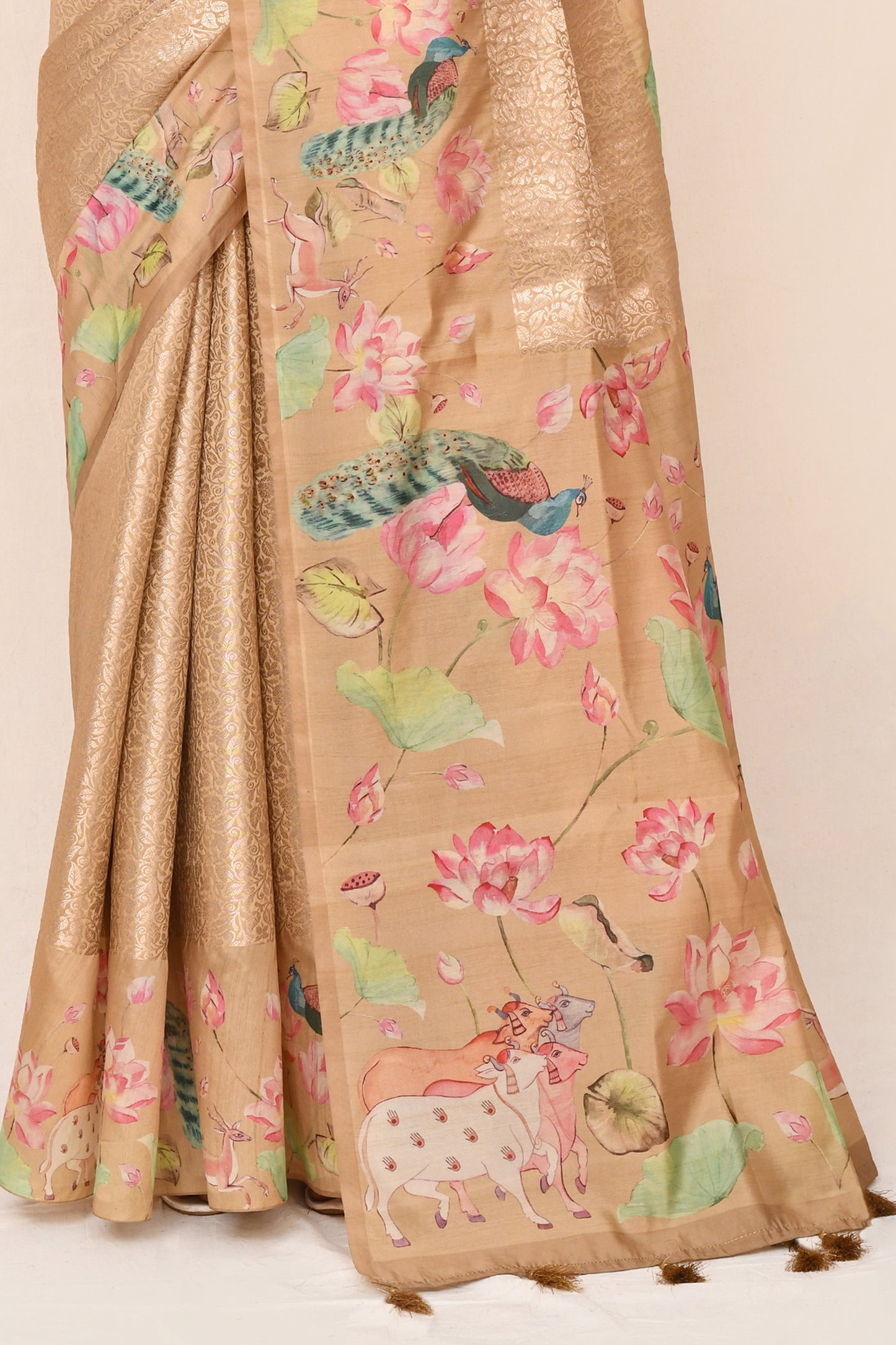 "UTSAV BANARAS 037" Powder Pink Silk Saree