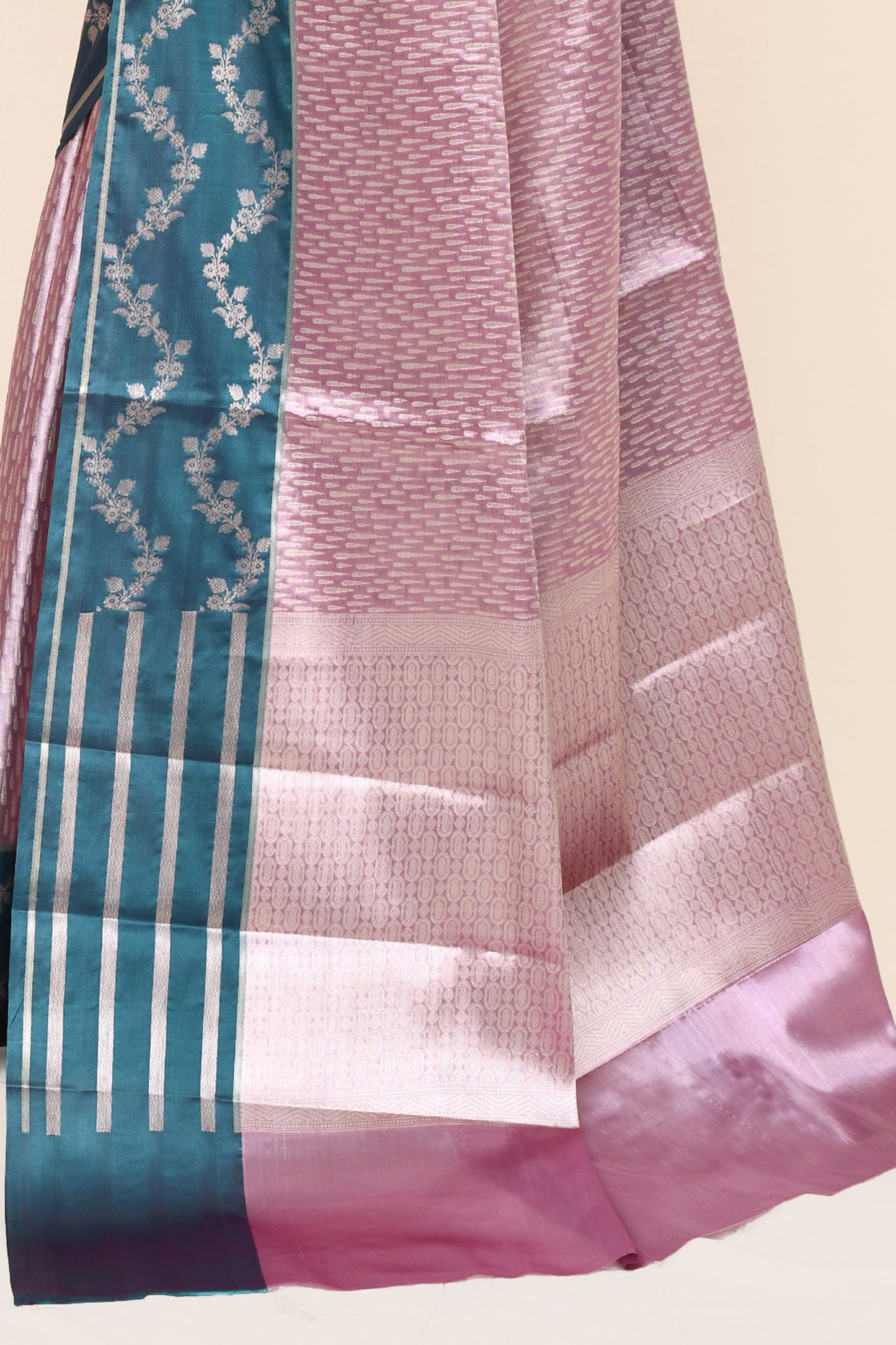 "UTSAV BANARAS 046" Pure Light Pink Banarasi Tissue Saree