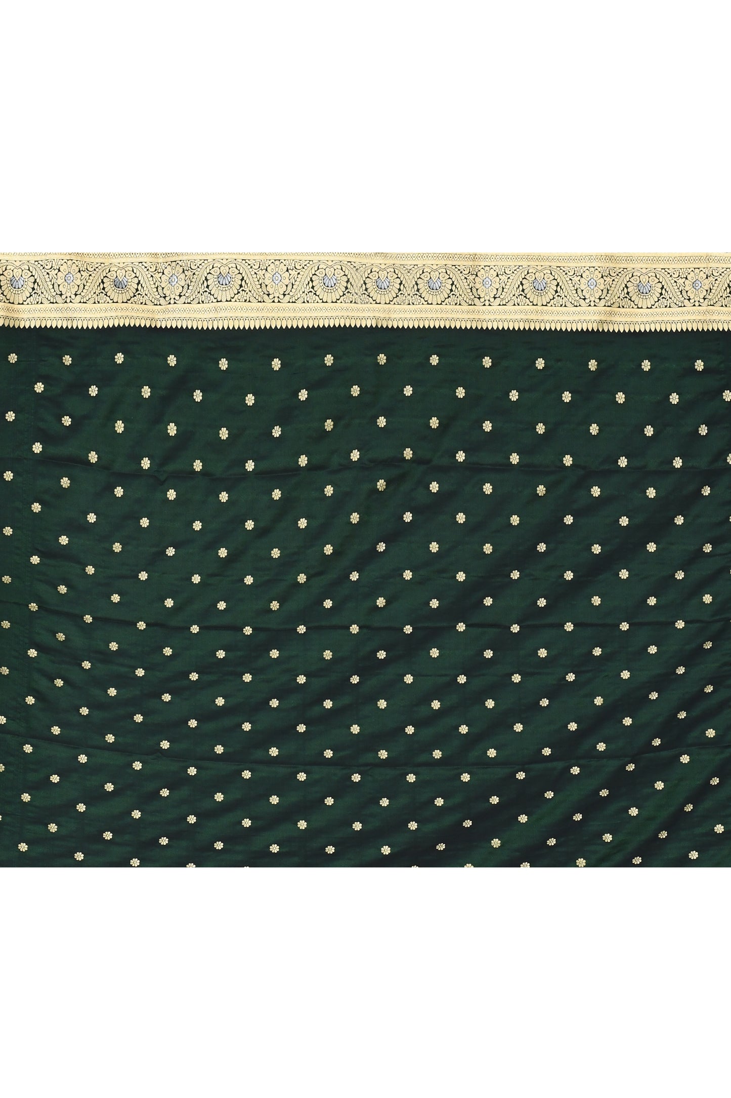 "WAAH BANARAS 046" Green Banarasi Silk Saree