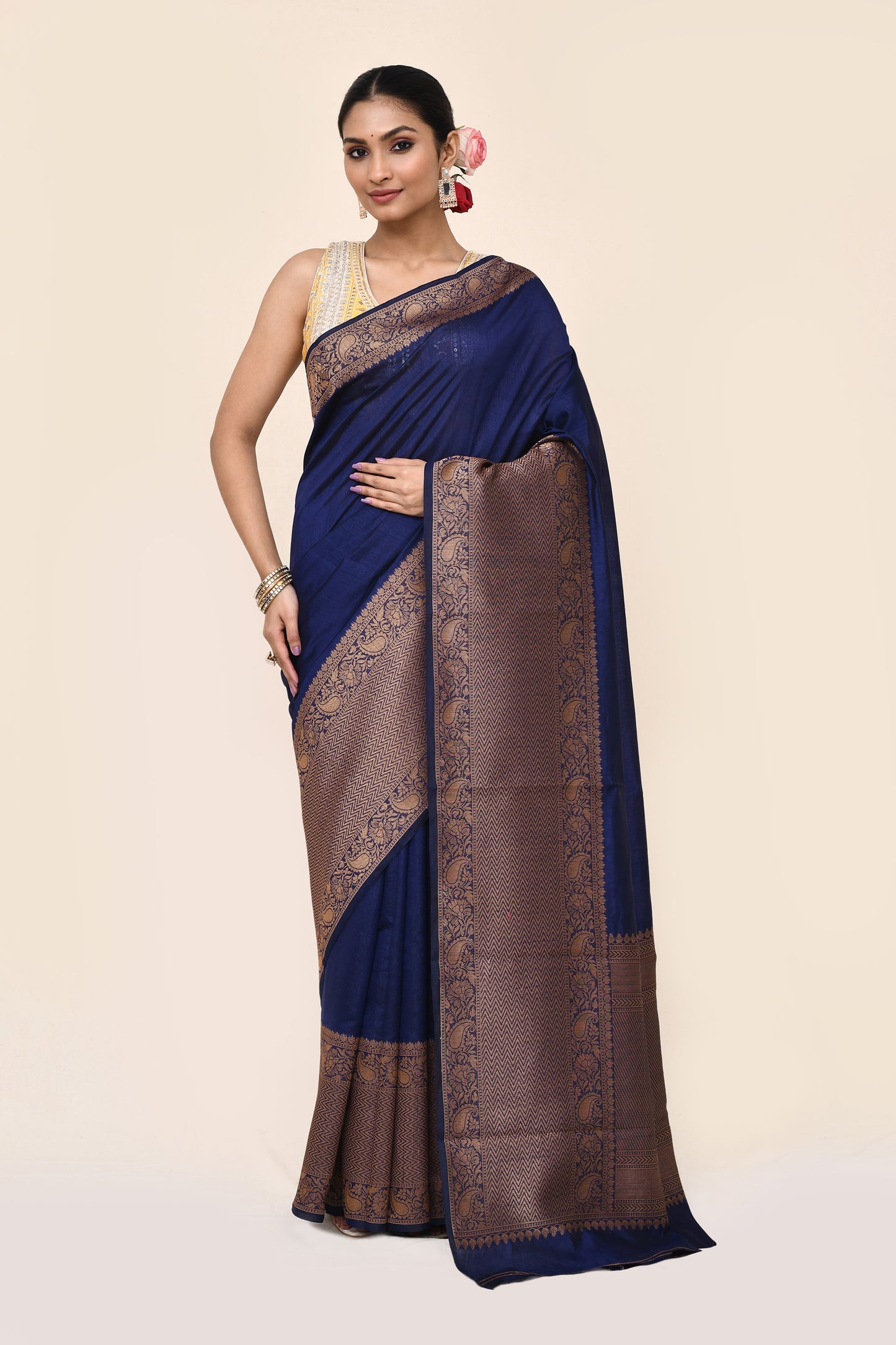 Santoshi Blanded Soft Banarasi Silk Saree