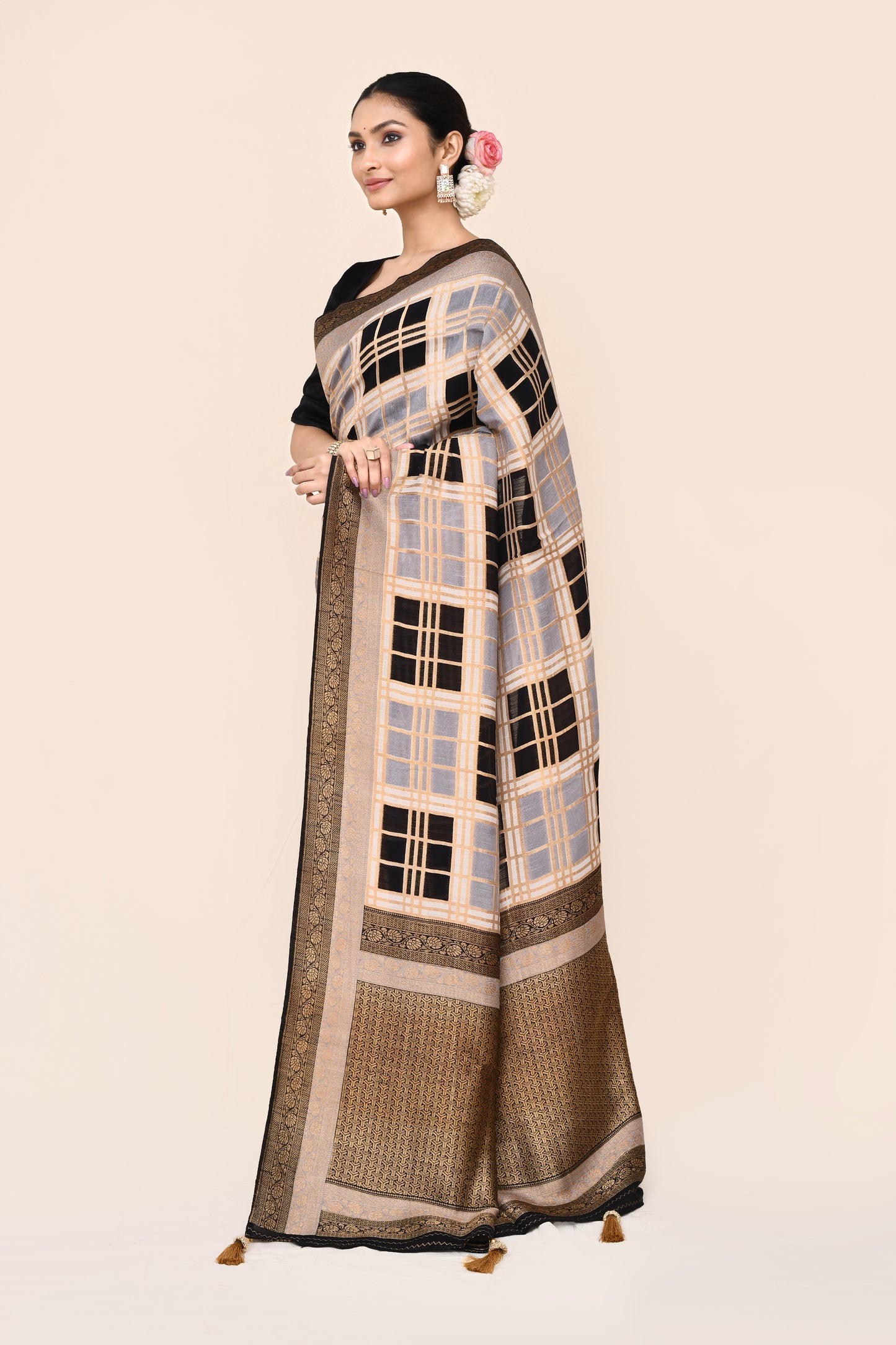 Kamla Handloom Pashmina Silk Saree