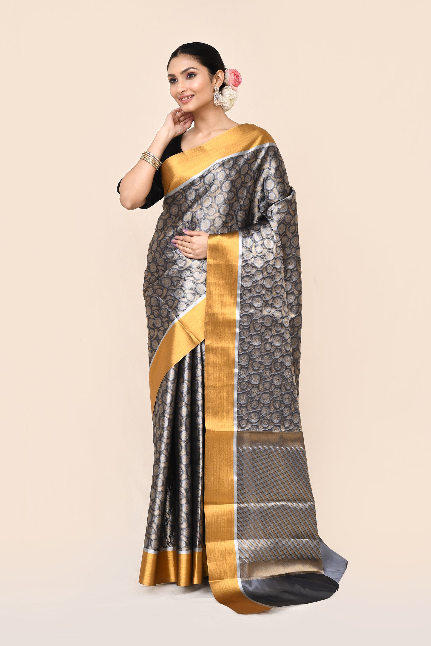Satyas Blended Tanchui Brocade Saree