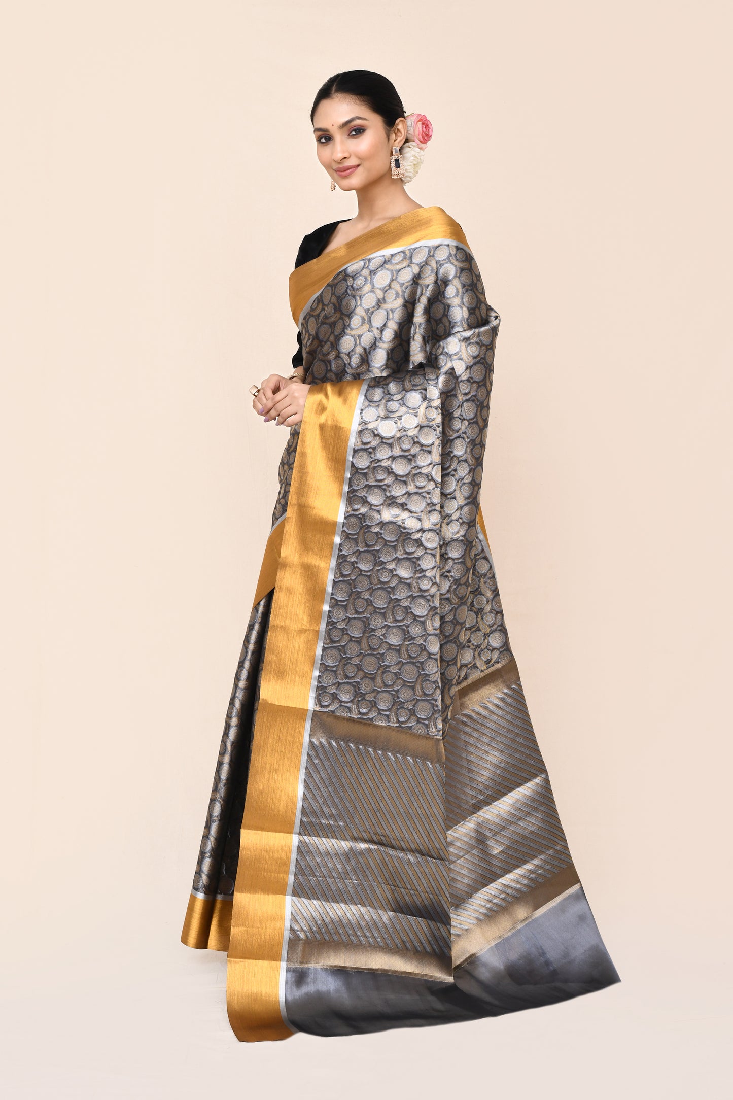 Satyas Blended Tanchui Brocade Saree