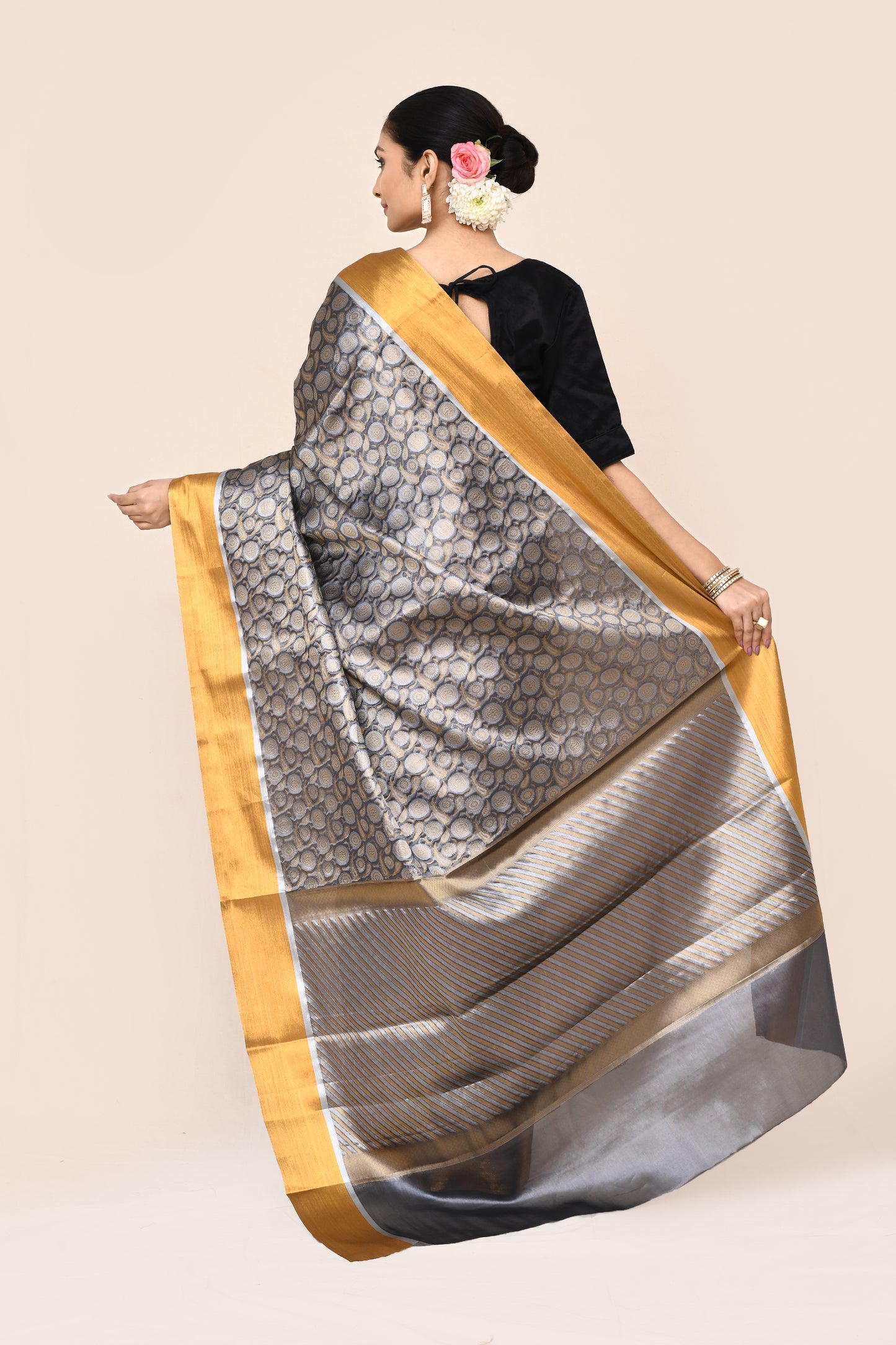 Satyas Blended Tanchui Brocade Saree
