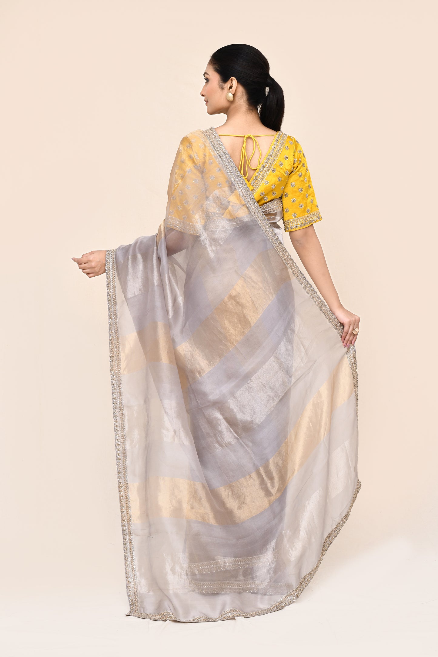 "VIRASAT 199" Pure Banarasi Organza Silk Saree