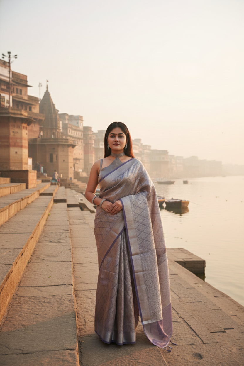 "VIRASAT 263" Banarasi Tissue Silk Saree