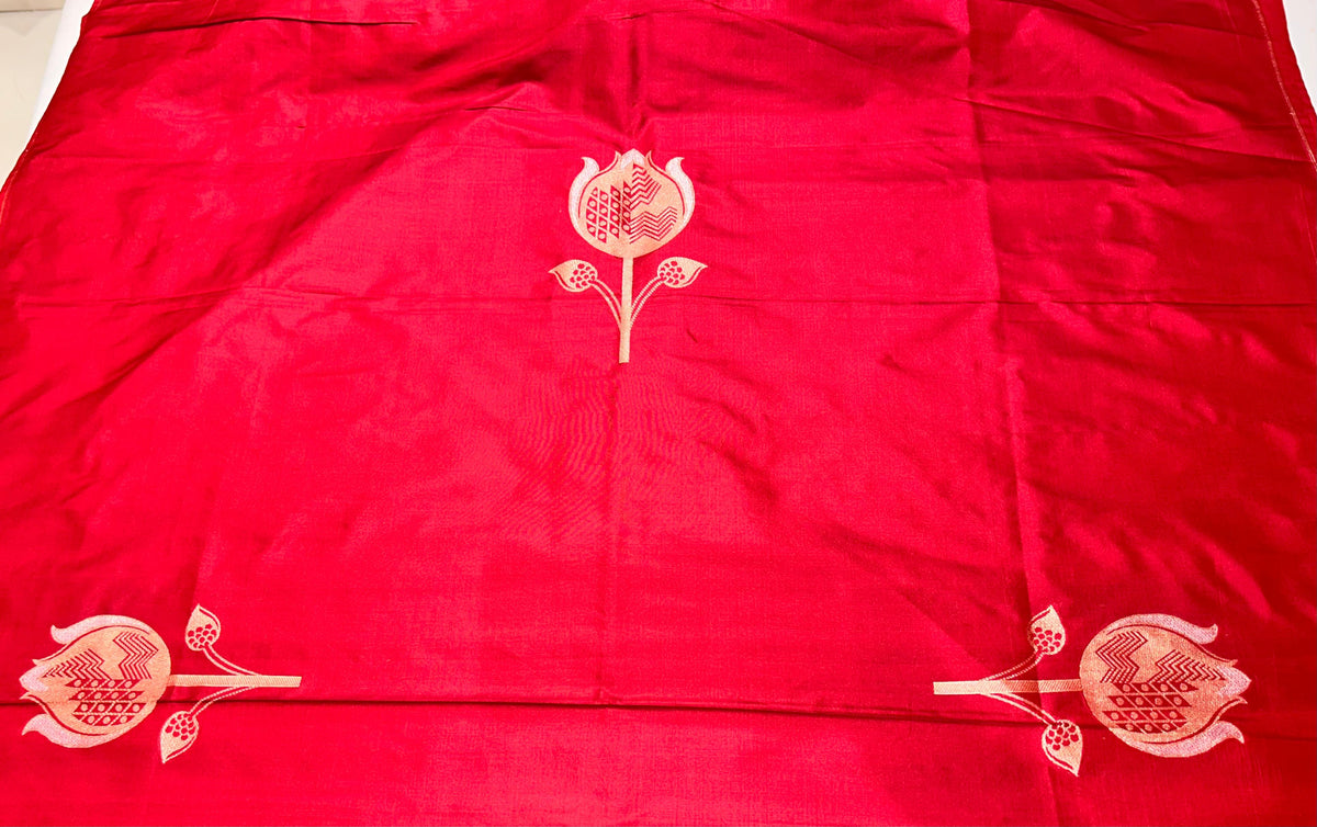 "VIRASAT 156" Master Piece Pure Silk Handloom with Real Zari Saree