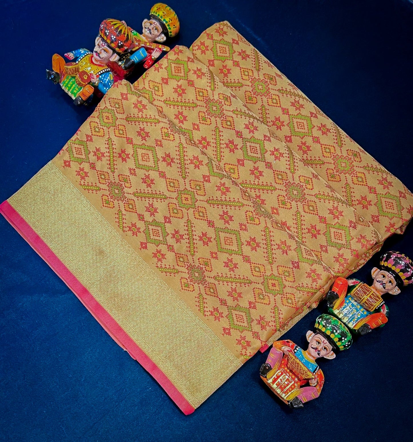 "WAAH BANARAS 017" Banarasi Masaru Silk Saree With Tested Zari and Twisted Yarn