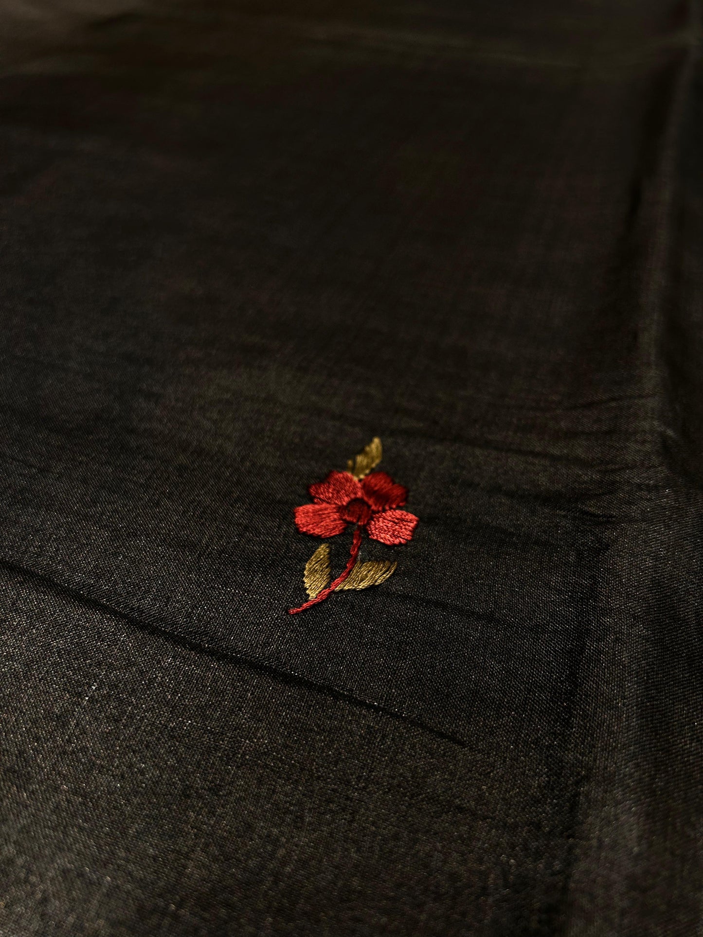 "VIRASAT 153" Pure Silk Hand Parsi Work Tussar Silk Saree