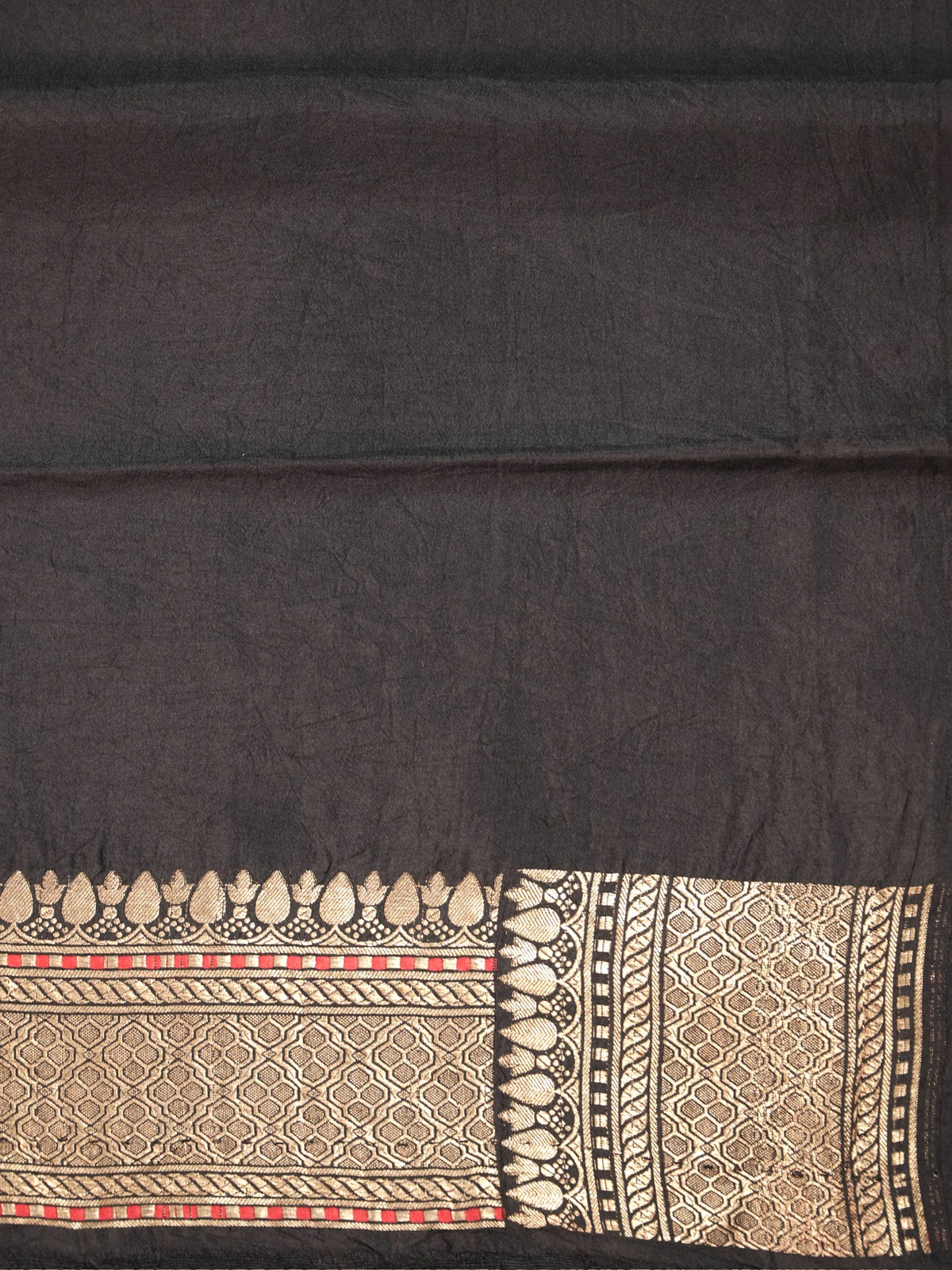 Founder Choice 060B: Black Pure Handloom Kadwa Silk Meenakari Parrot Saree & Silk Mark