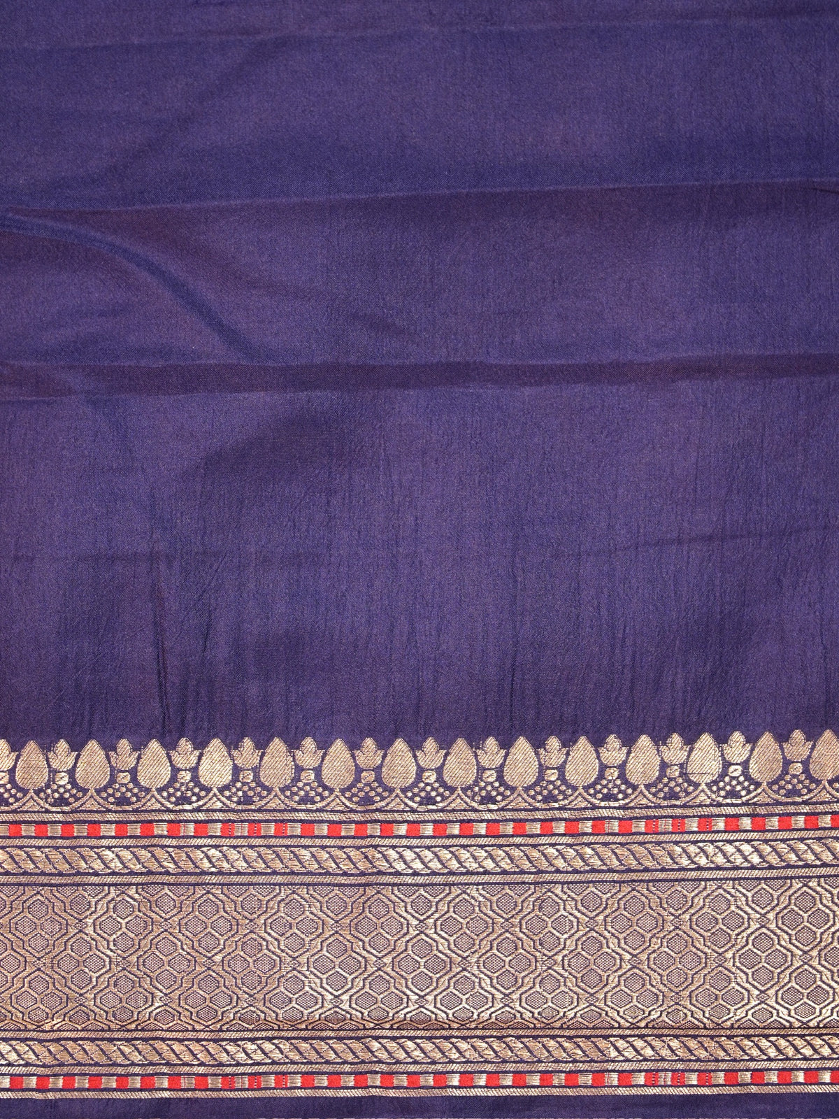 Founder Choice 060A: Navy Blue Pure Handloom Kadwa Silk Meenakari Parrot Saree & Silk Mark