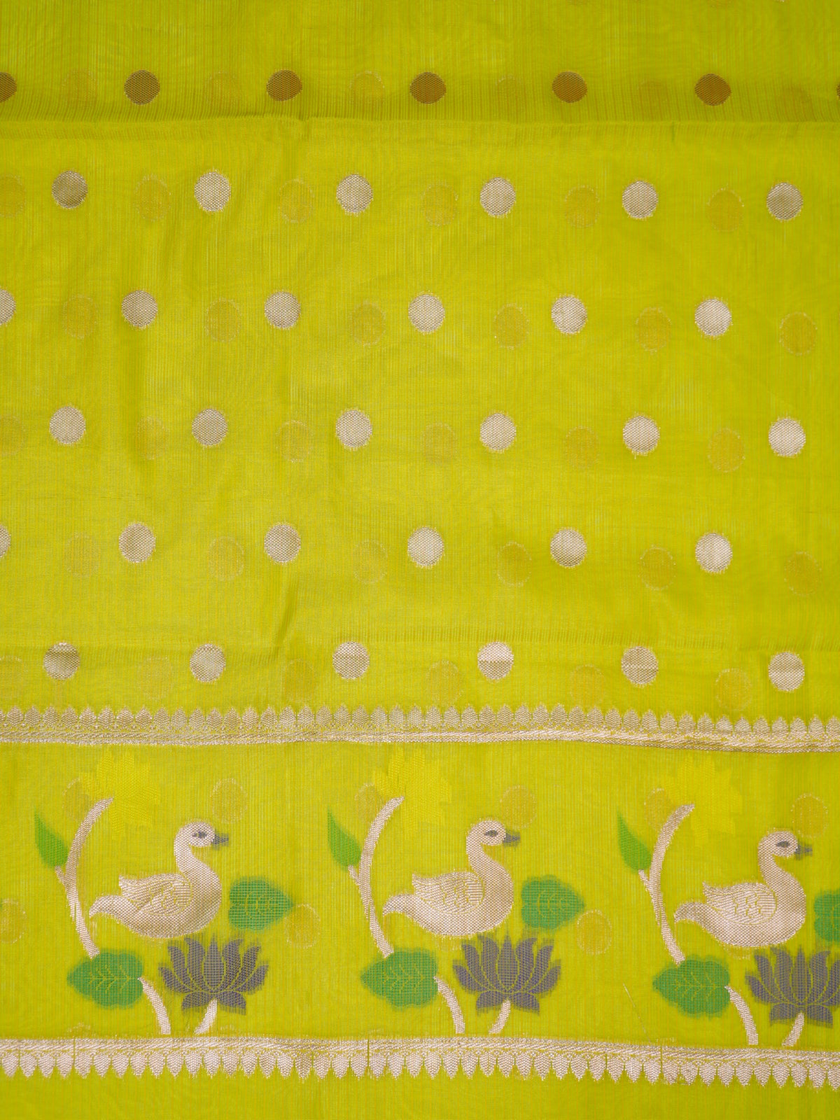 MANSI 182: Bright Green Kota Silk Suit Set with Hot Pink Dupatta & Bottom