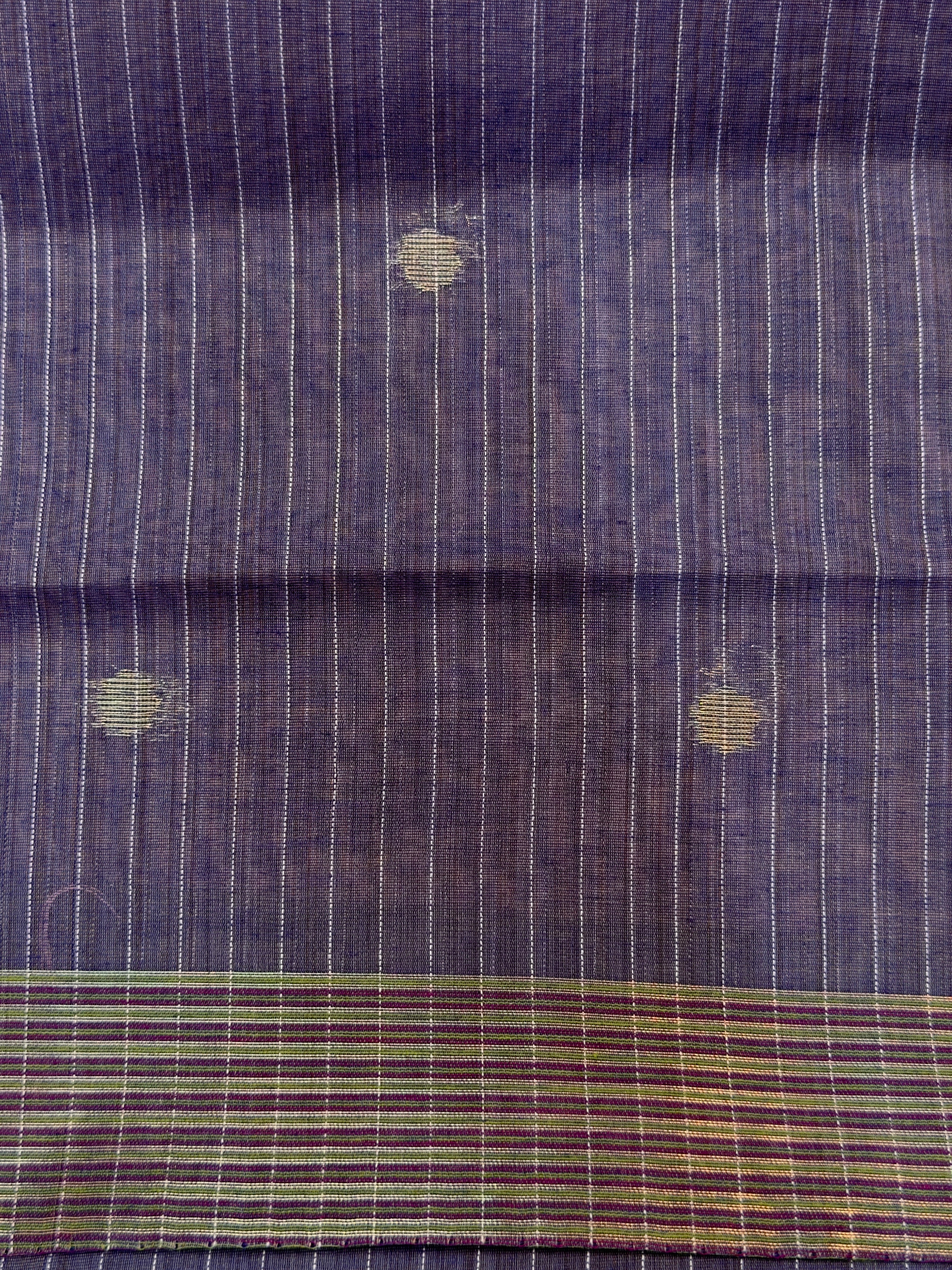 UTSAV BANARAS 461: Blush Pink Cotton Saree with Multicolor Resham Floral Bouquet Work