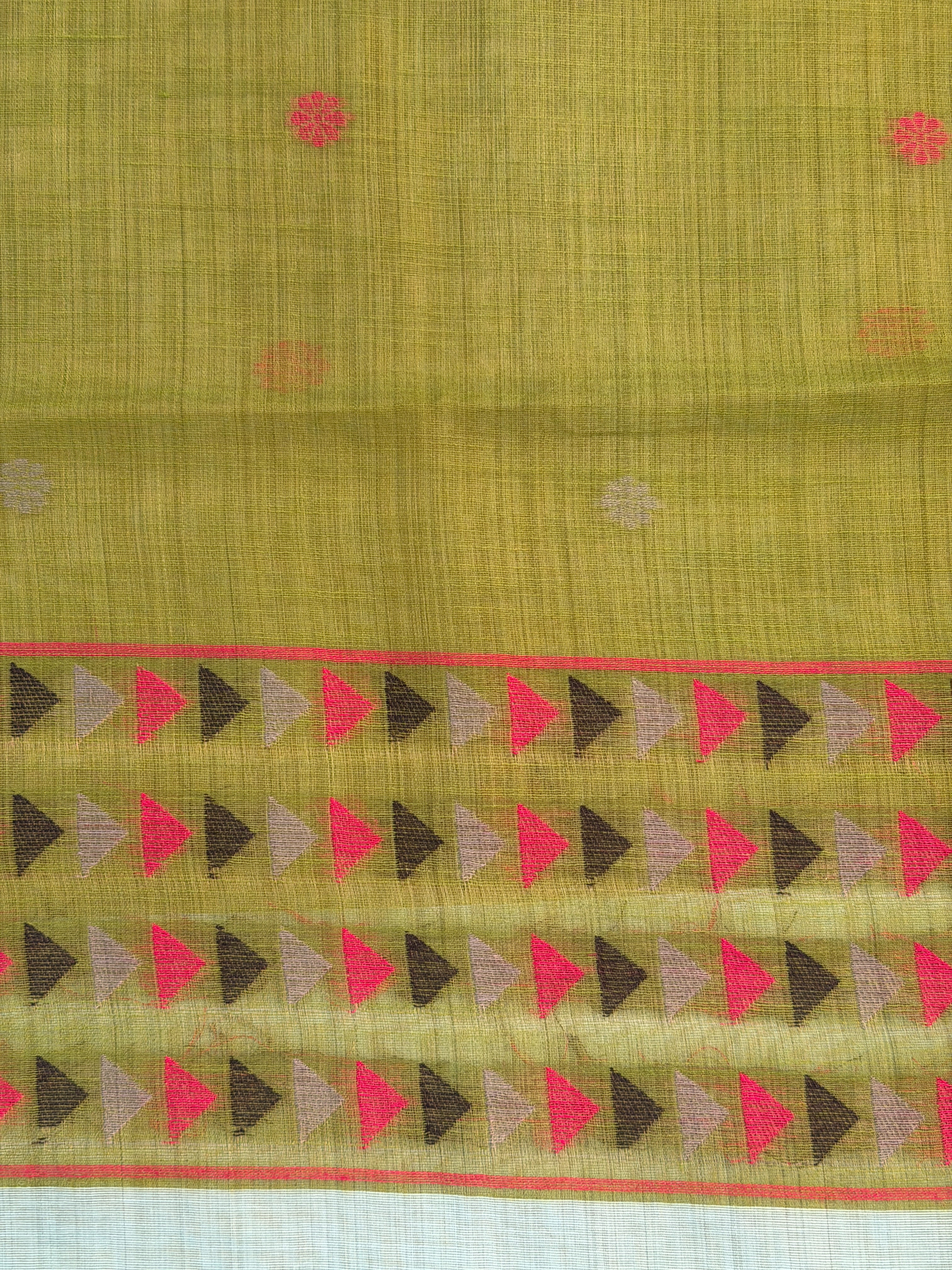 UTSAV BANARAS 466: Powder Blue Cotton Saree with Pink Resham Bird Motif & Nature-Inspired Border
