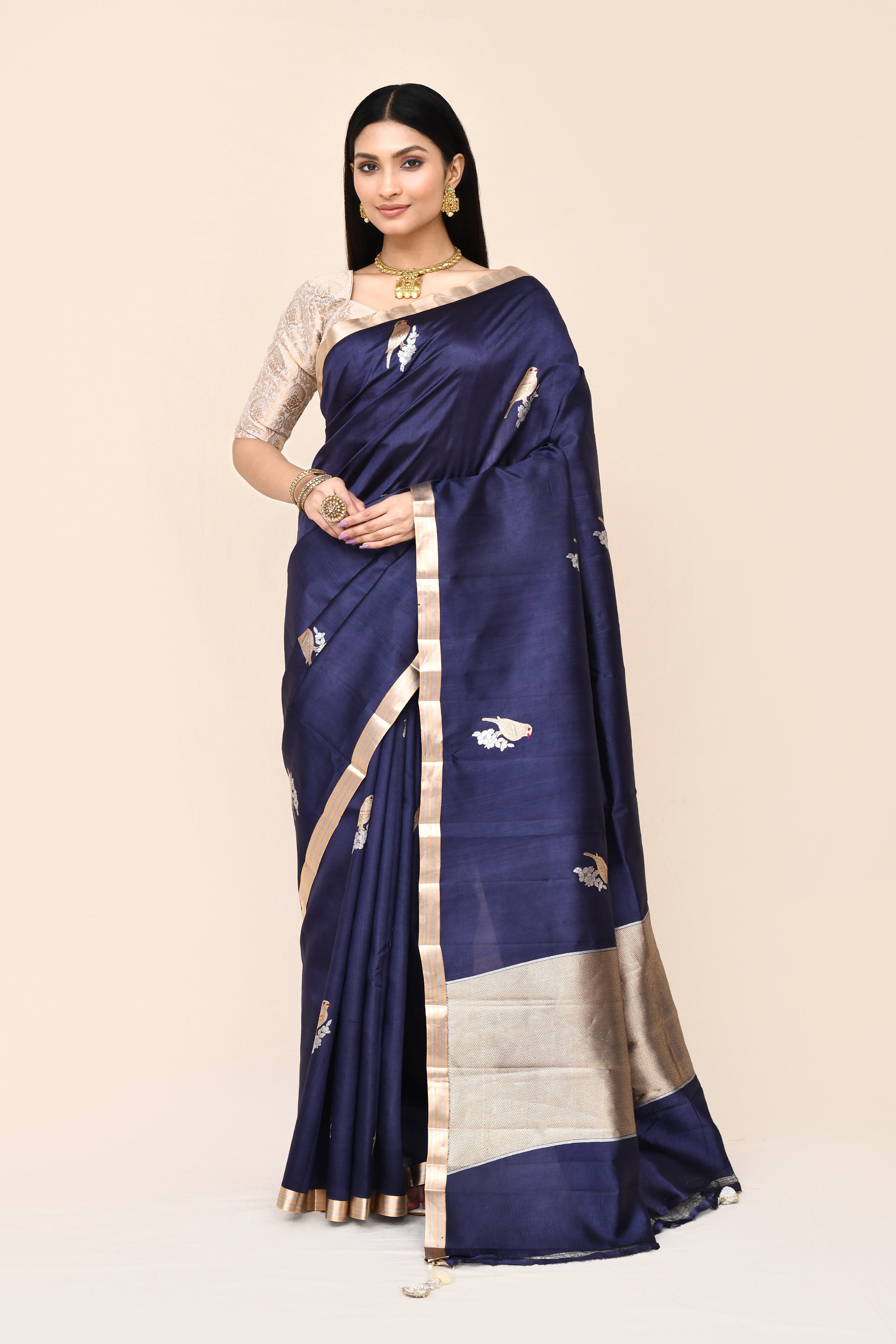 Pure Handloom Katan Silk Saree