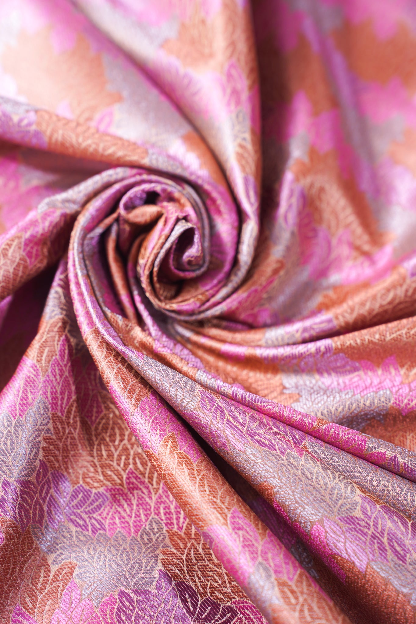 "MCF 34" Banarasi Multicolor Handloom Rangkat Fabric