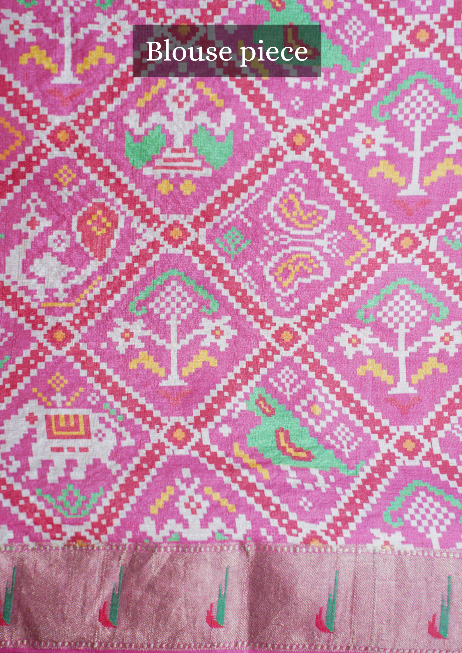 "Founder Choice 023" Banarasi Radiant Rani Pink Paithani Pure Silk Saree With Bandhani Design
