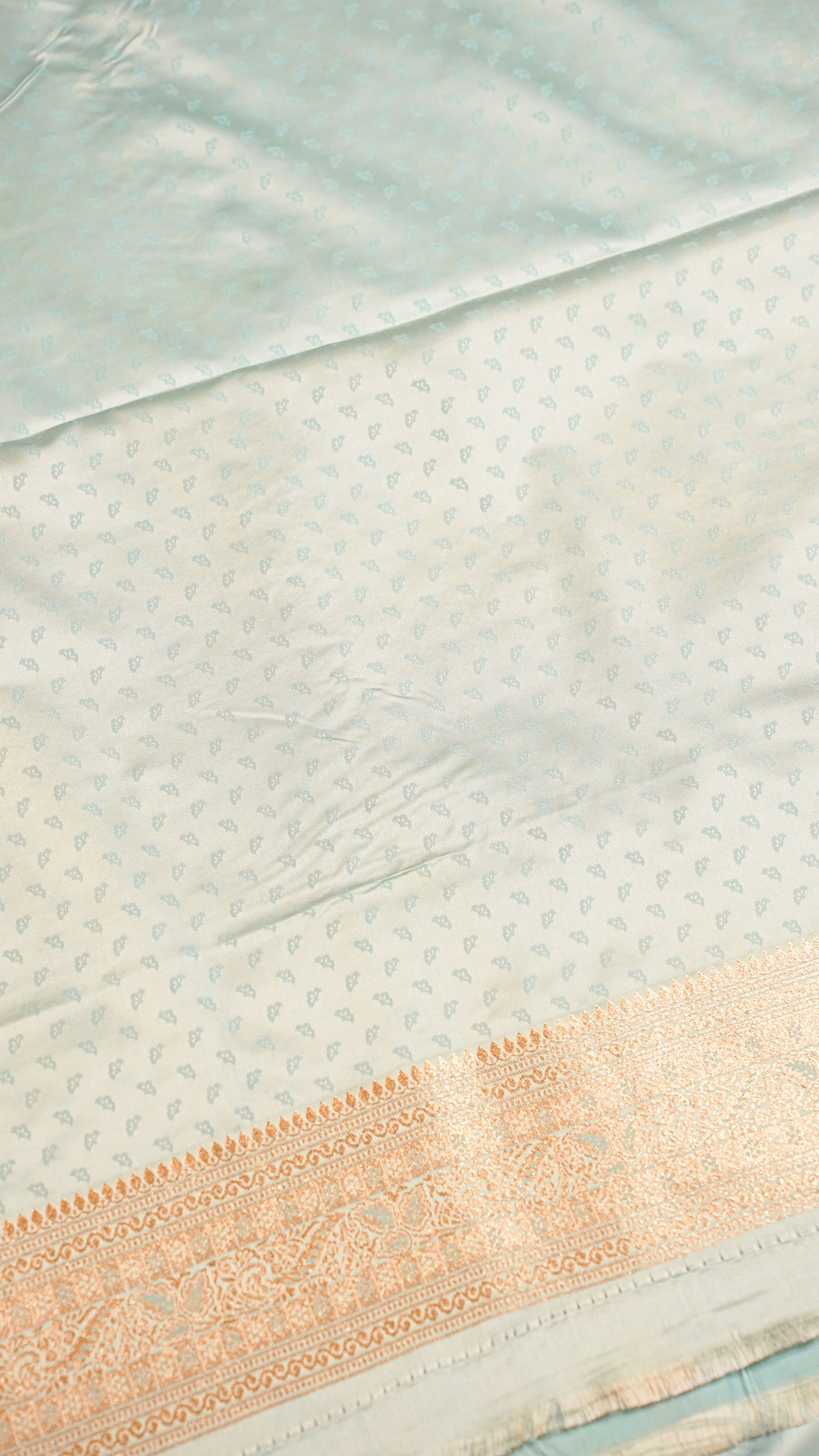 "UTSAV BANARAS 132" Banarasi Sky Blue Mashru Silk Saree