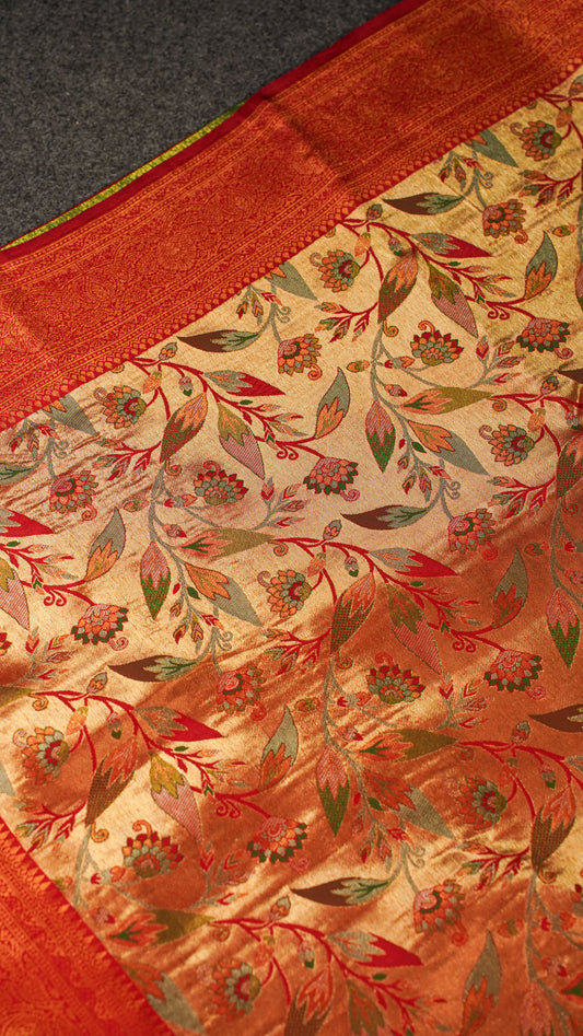 "UTSAV BANARAS 159" Banarasi Rich-Gold Kanjivaram Silk Saree