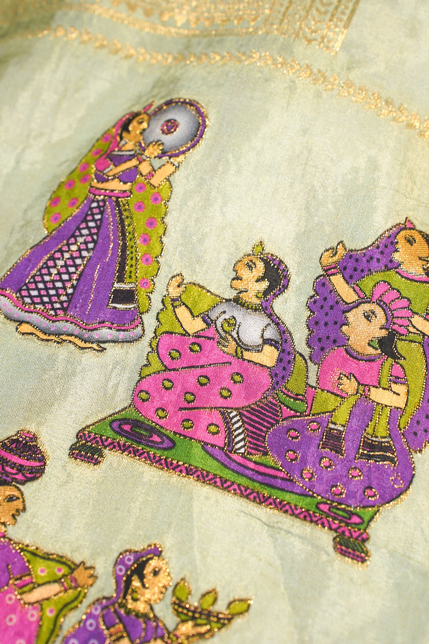 "Waah Banaras 089" Banarasi Meenakari Moonga Silk Saree