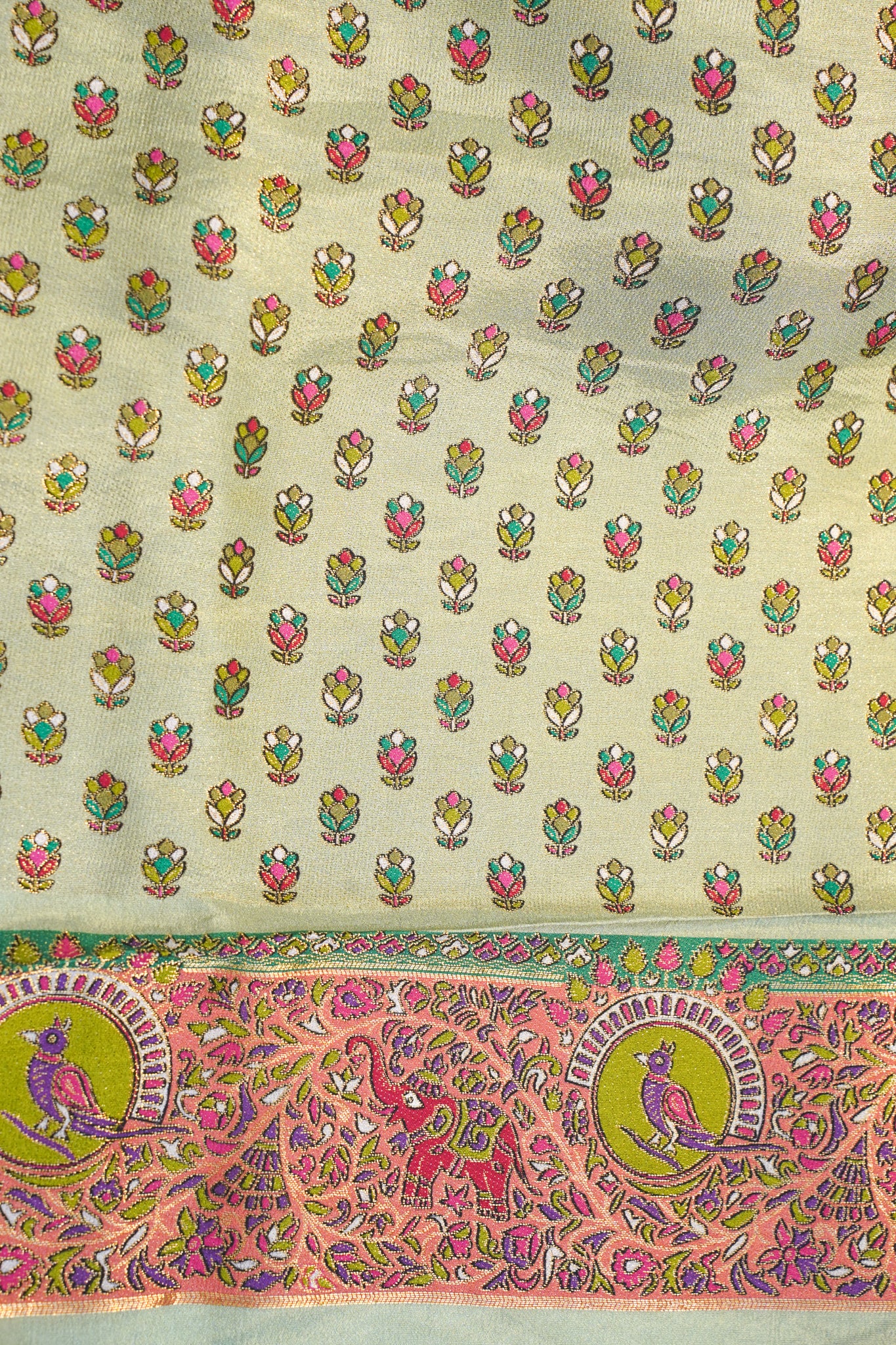 "Waah Banaras 089" Banarasi Meenakari Moonga Silk Saree