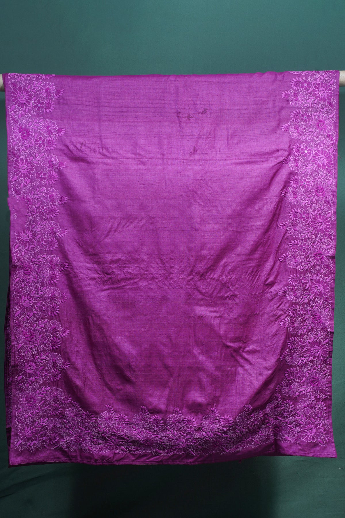 "Founder Choice 007" Banarasi Elegant Magenta Pure Silk Saree With Resham & Zari Butis