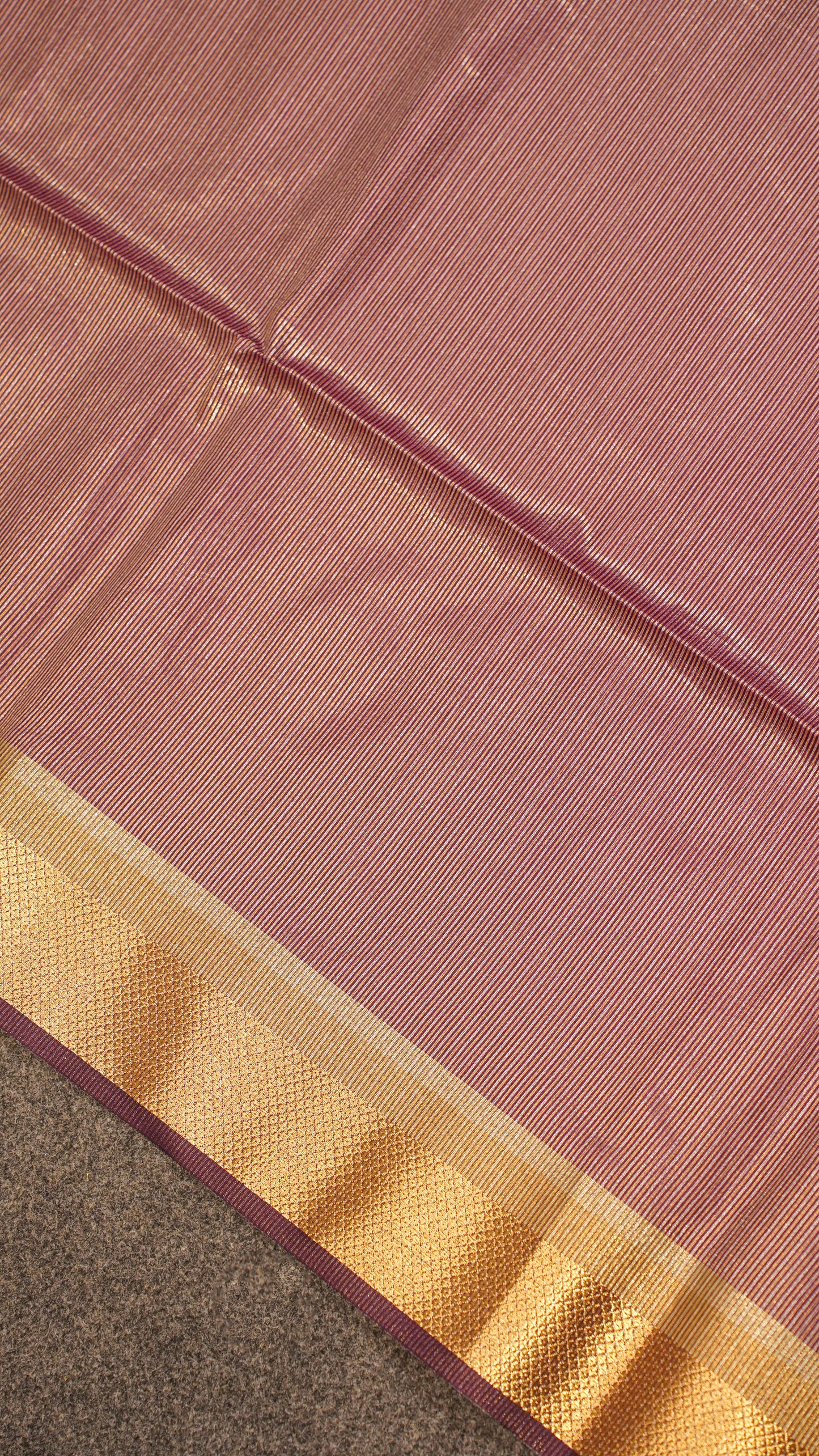 "UTSAV BANARAS 120" Banarasi Purple Raw Chanderi Buti Silk Saree