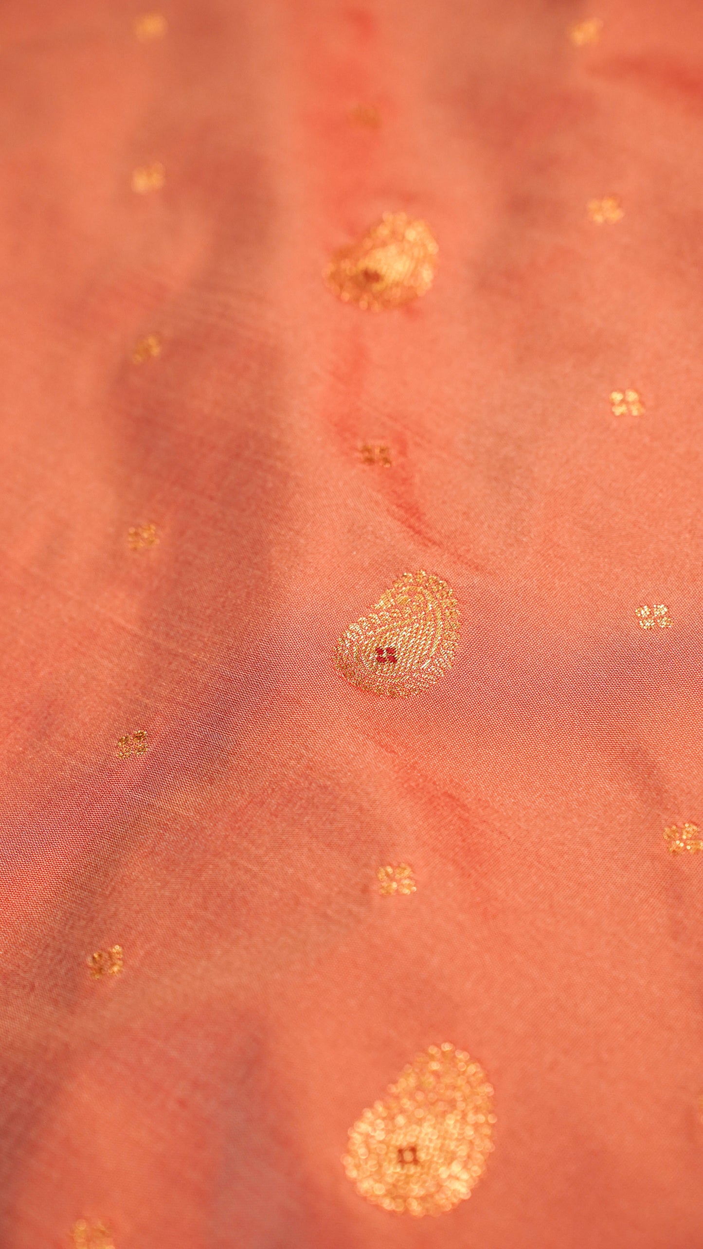"UTSAV BANARAS 158" Banarasi Peach Katan Silk Saree