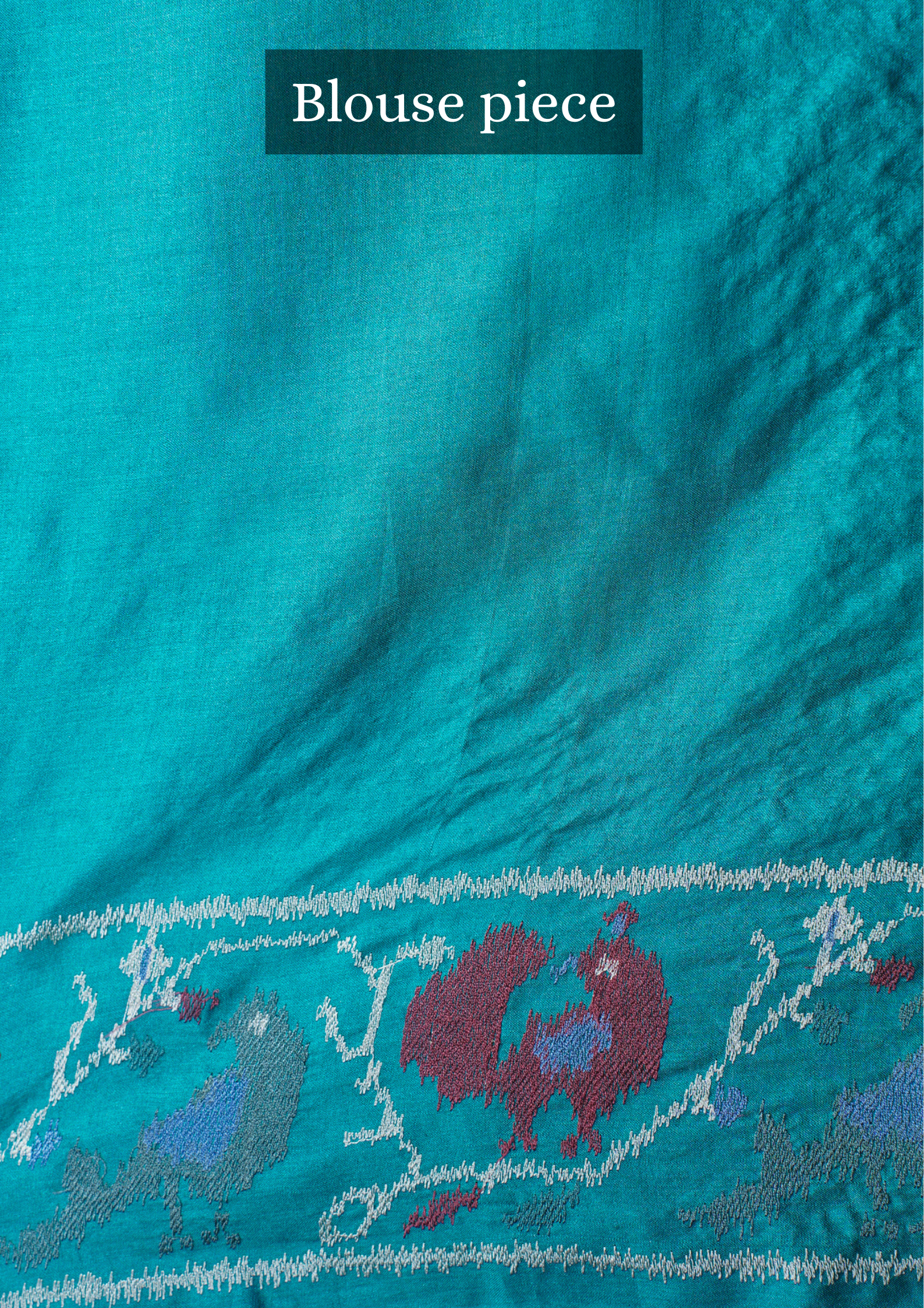 "Founder Choice 009" Banarasi Enchanting Rama Green Resham Work Pure Silk Saree With Bird Motifs
