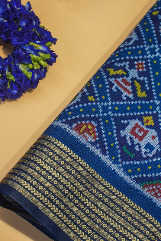 "UTSAV BANARAS 171" Banarasi Elegant Royal Blue Patola Silk Saree