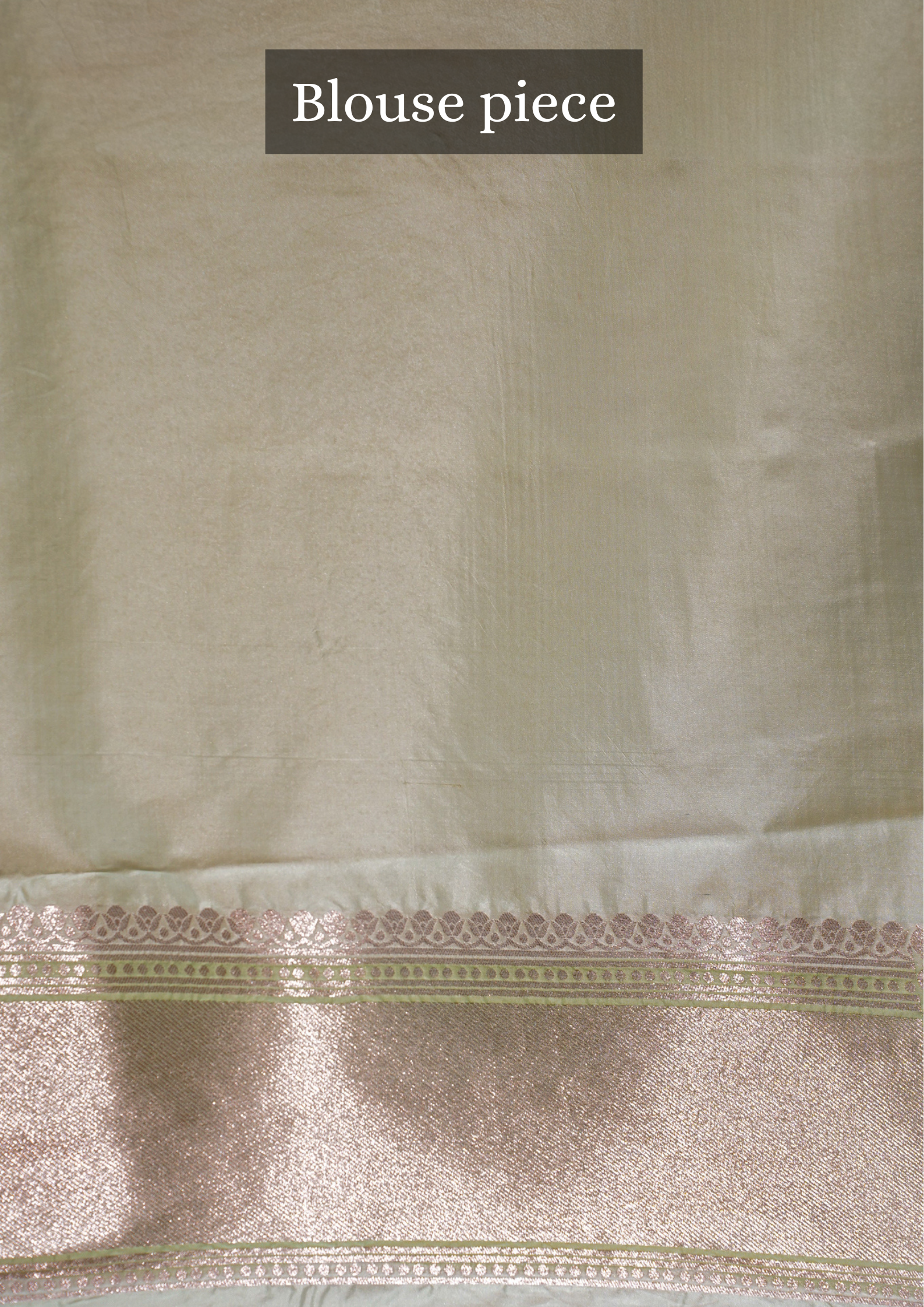 VIRASAT 333: Pista Green Pure Handloom Katan Silk Saree with Zari Shikargah & Meenakari Work - Silk Mark Certified
