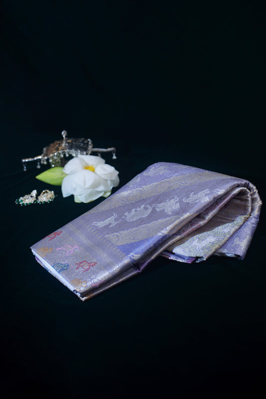 "VIRASAT 141" Pure Handwoven Banarasi Silk Saree