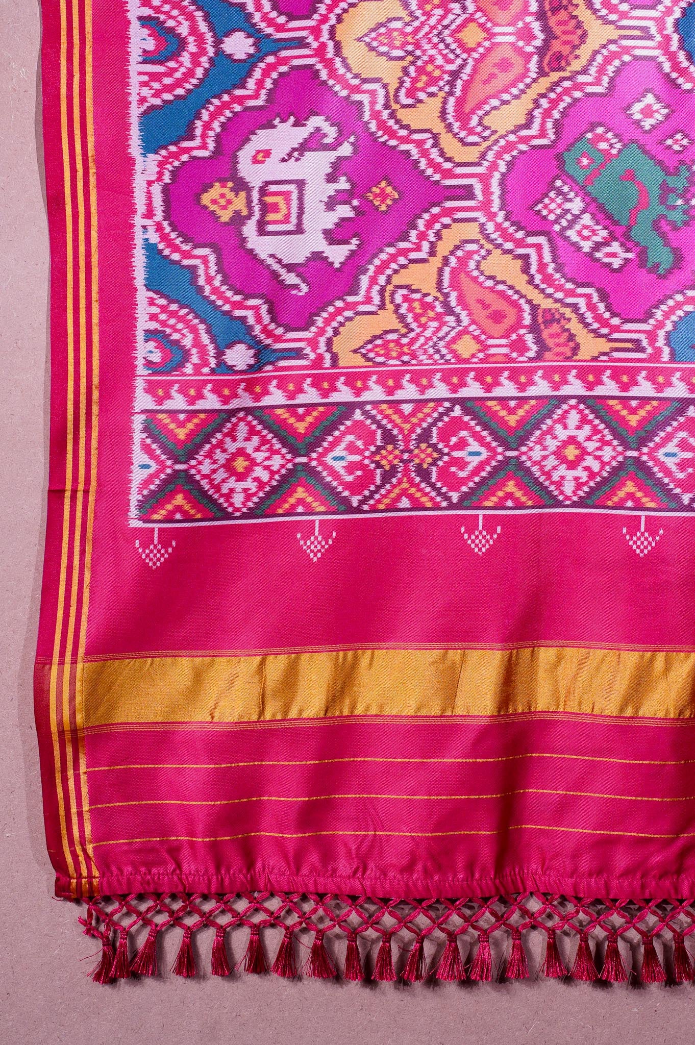 "MCD 014" Banarasi Multi Patola Paithani Silk Dupatta