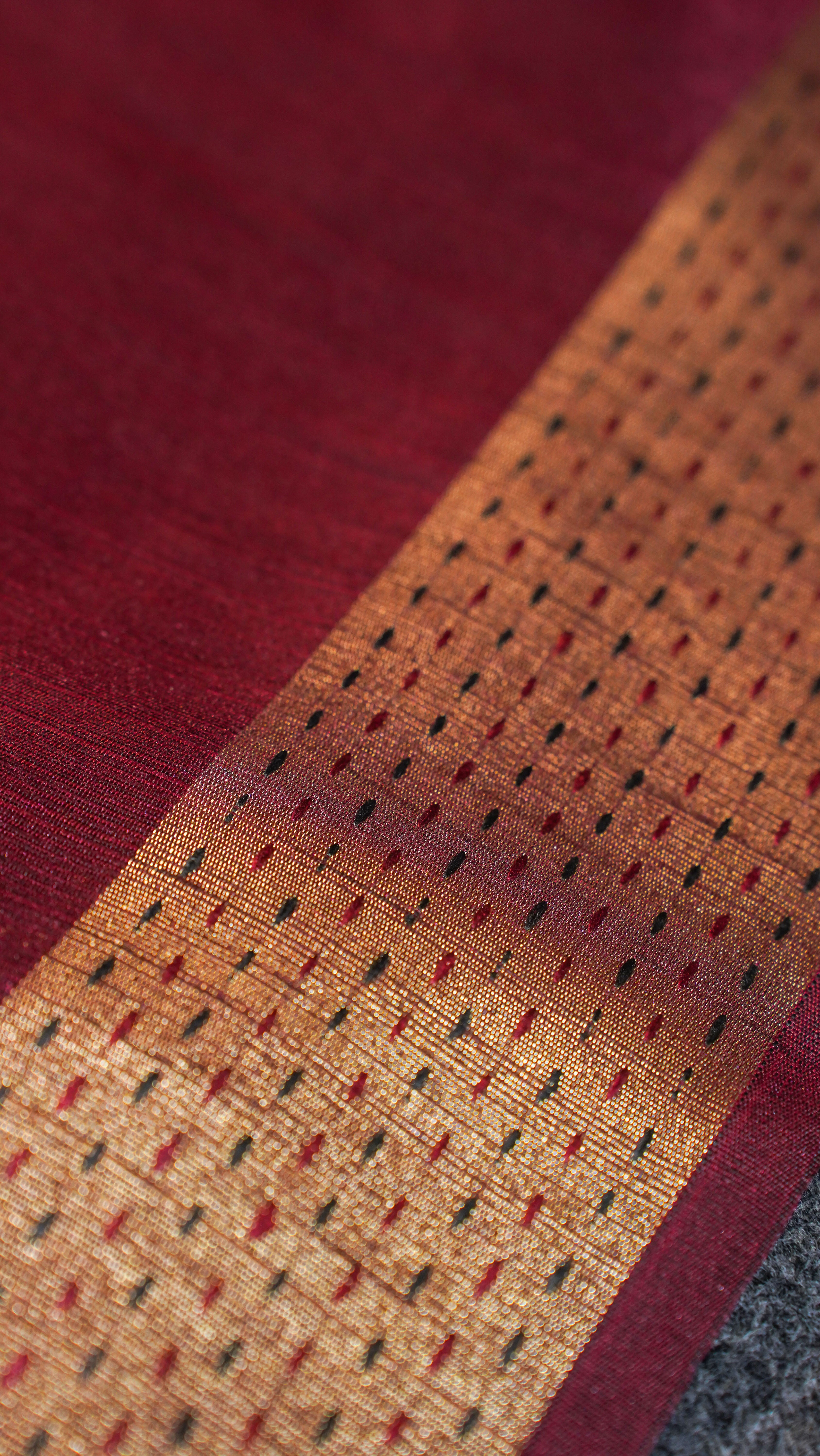 "UTSAV BANARAS 113" Banarasi Rich Maroon Madhubani Silk Saree
