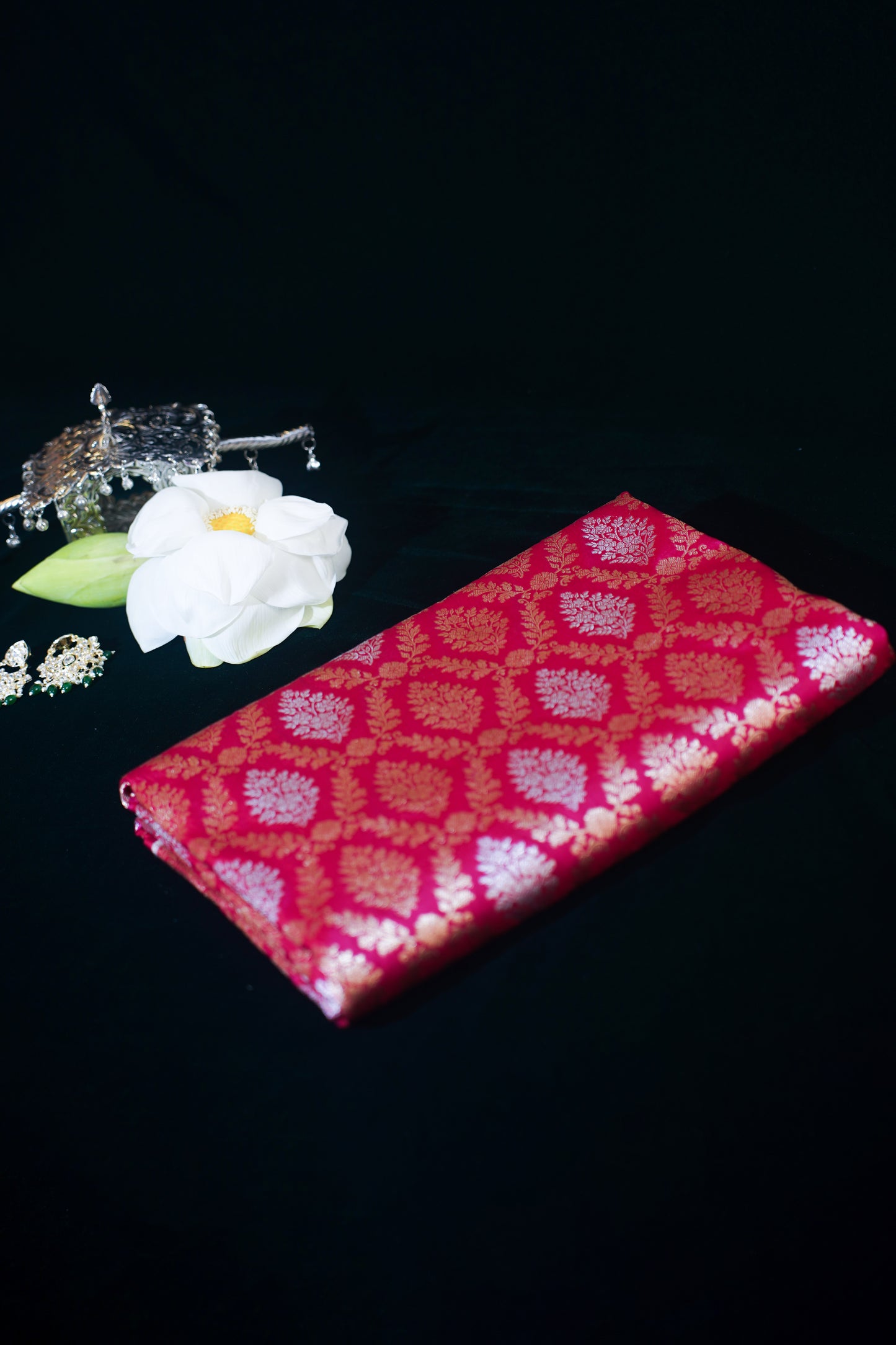 Girija Nita Ambani signature Pink Pure Silk Jangla Saree