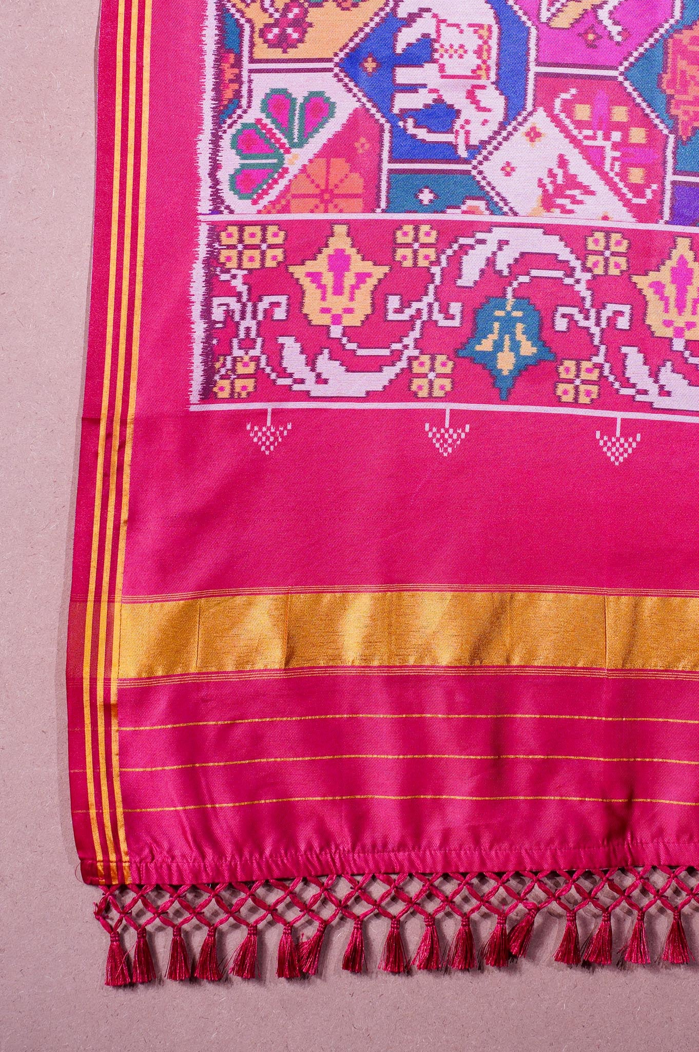 "MCD 011" Banarasi Multi Patola Paithani Silk Dupatta